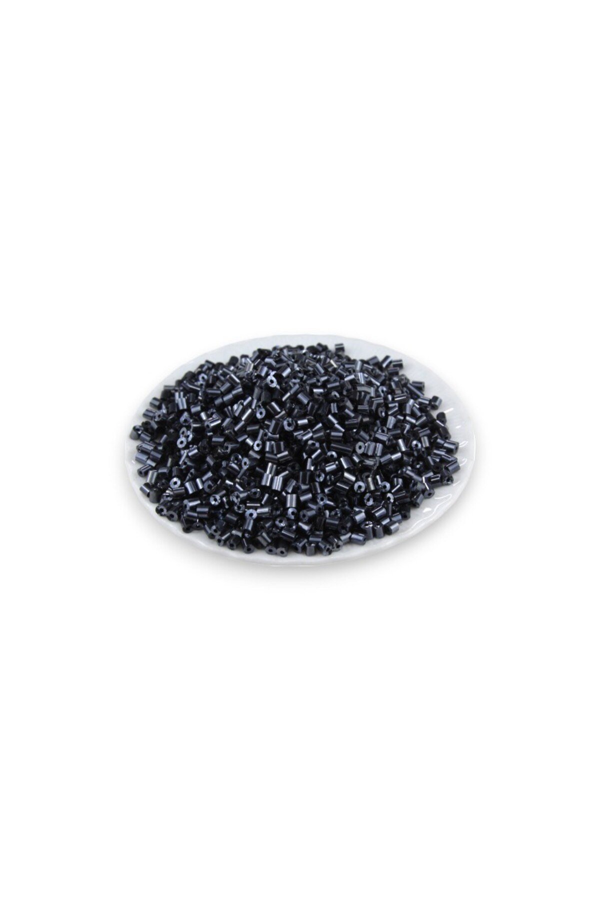 Füme 5x4 mm Büyük Kesme Boncuk 50 Gr