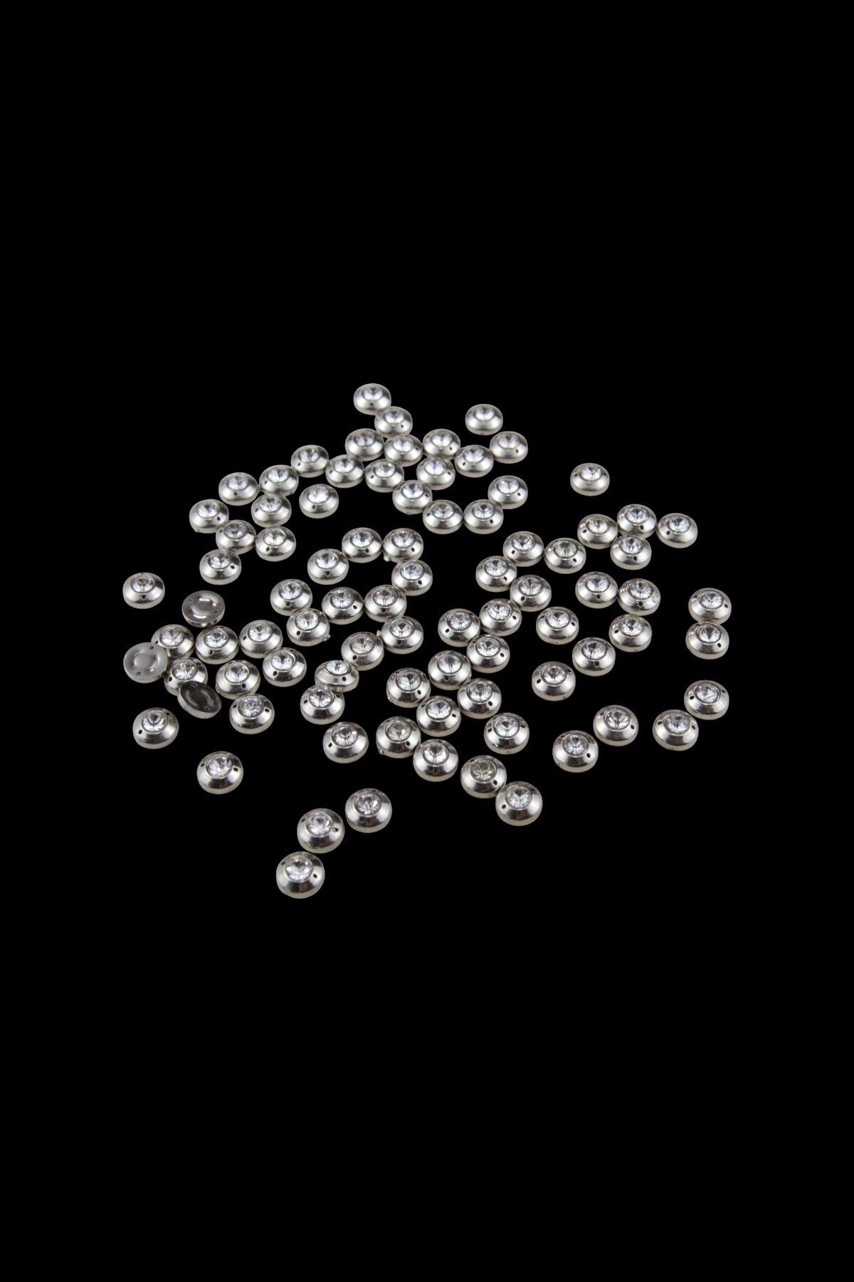 Göbeği Taşlı 10 mm Çift Telikli Taş Boncuk