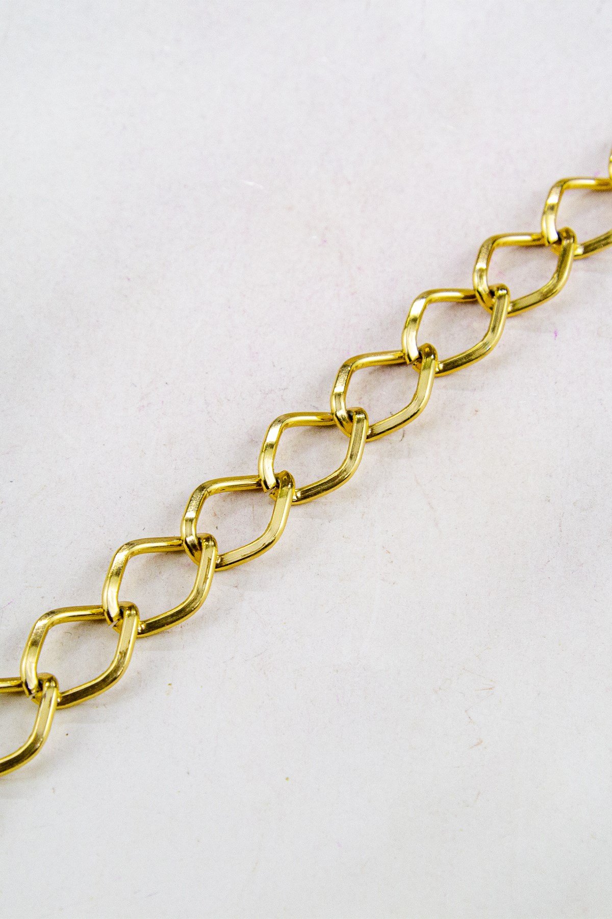 Gold 13 mm Zincir Aksesuar Takı Malzemesi 1 Metre