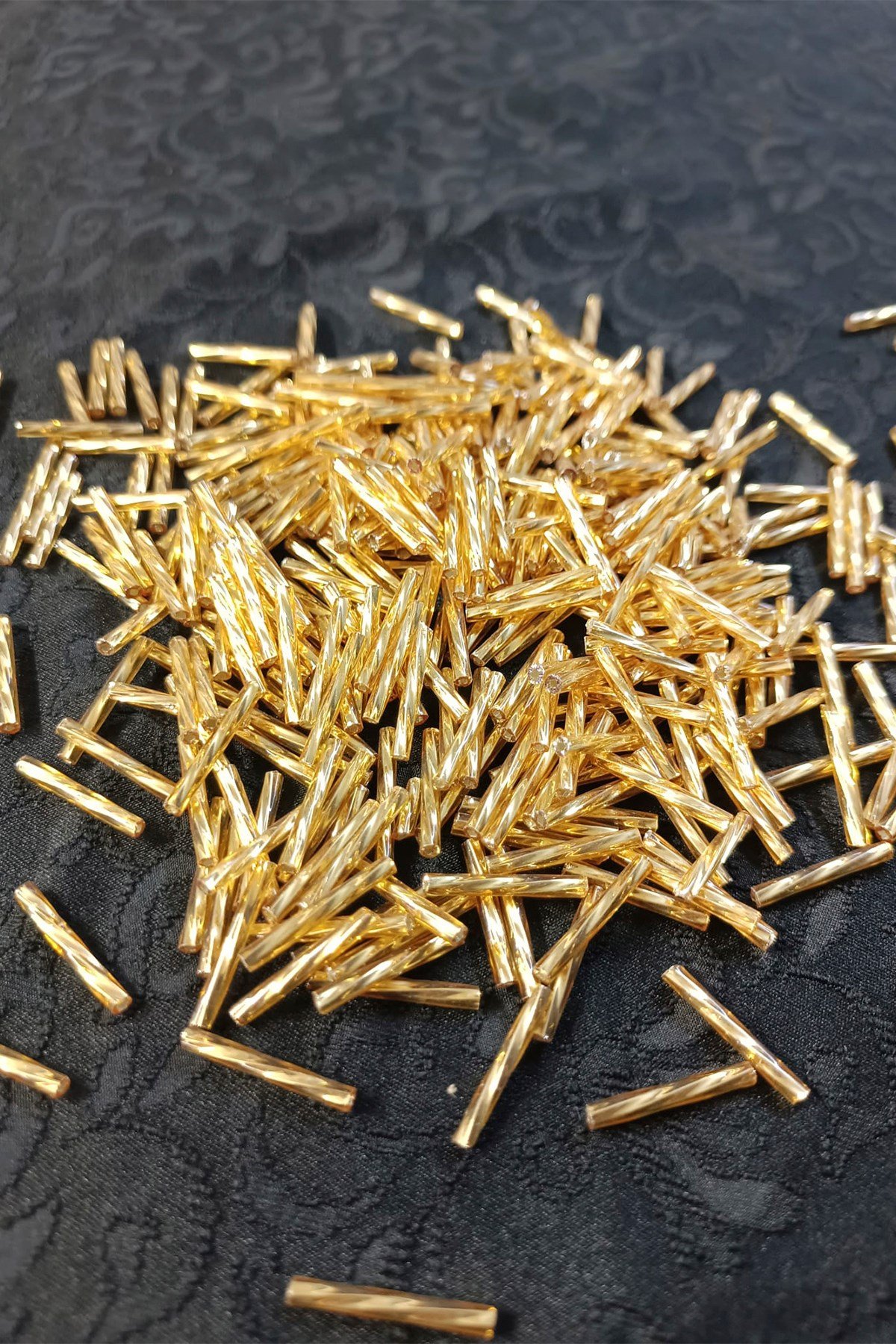 Gold Burgulu Boru 2x20 mm Boncuk 25 Gr
