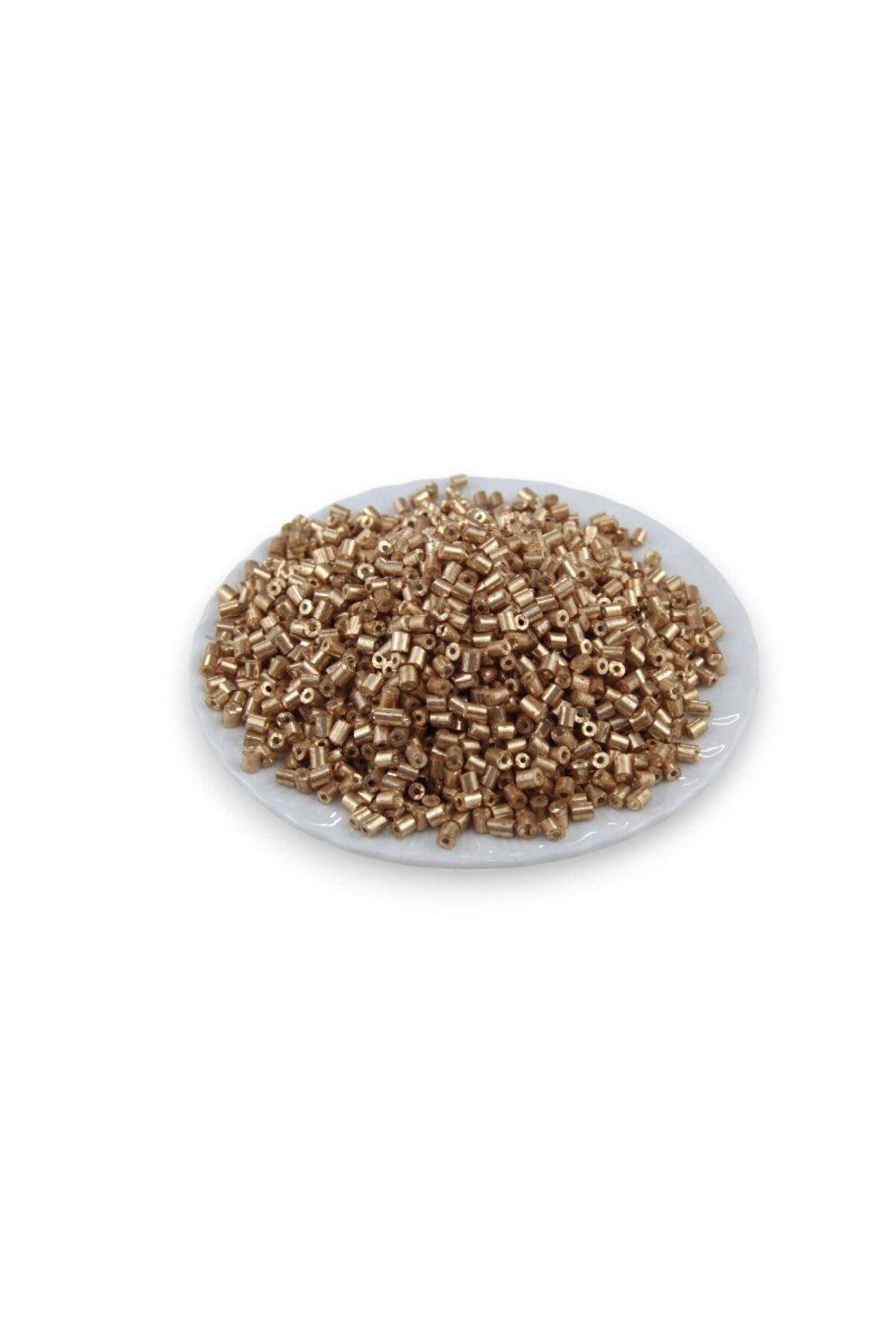 Gold Kaplama 5x4 mm Büyük Kesme Boncuk 50 Gr