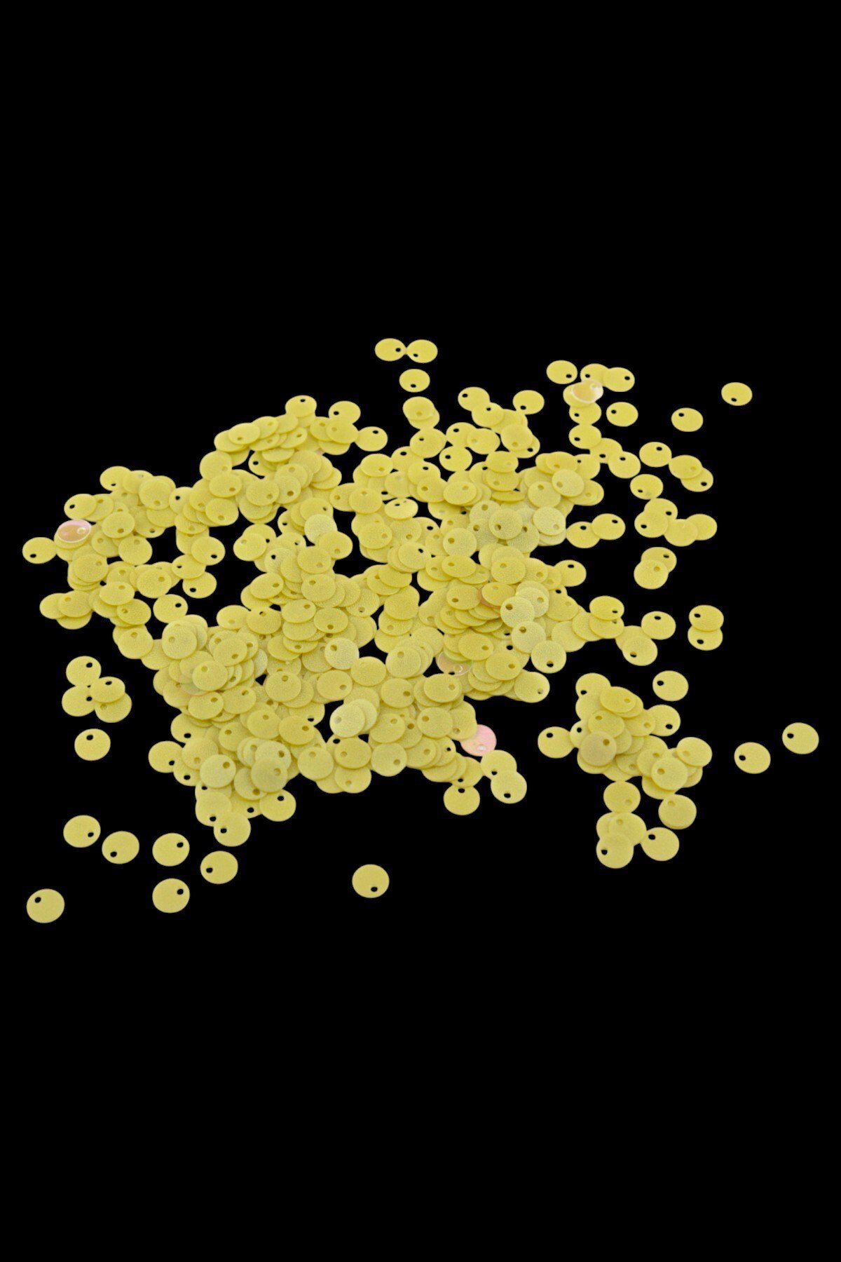 Gold(Lazerli) 8 mm Yandan Delikli Plastik Pul Payet 20 Gr (Tülbent, Oya, Havlu Malzemesi)