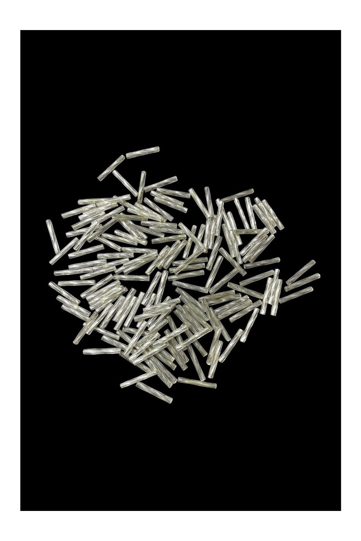 Gümüş Burgulu Boru 3x25 mm Boncuk 50 Gr