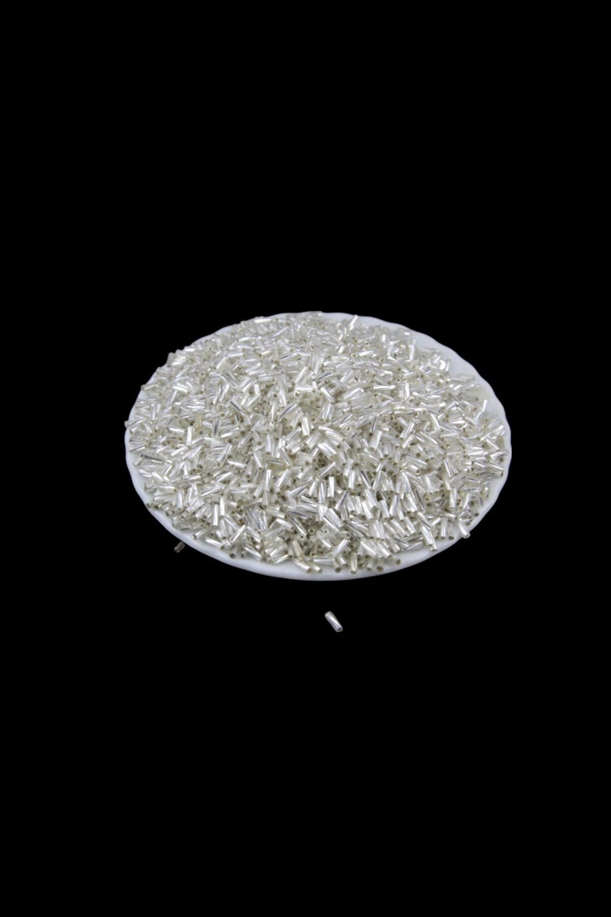 Gümüş Burgulu Boru 6x2 mm Boncuk 100 Gr