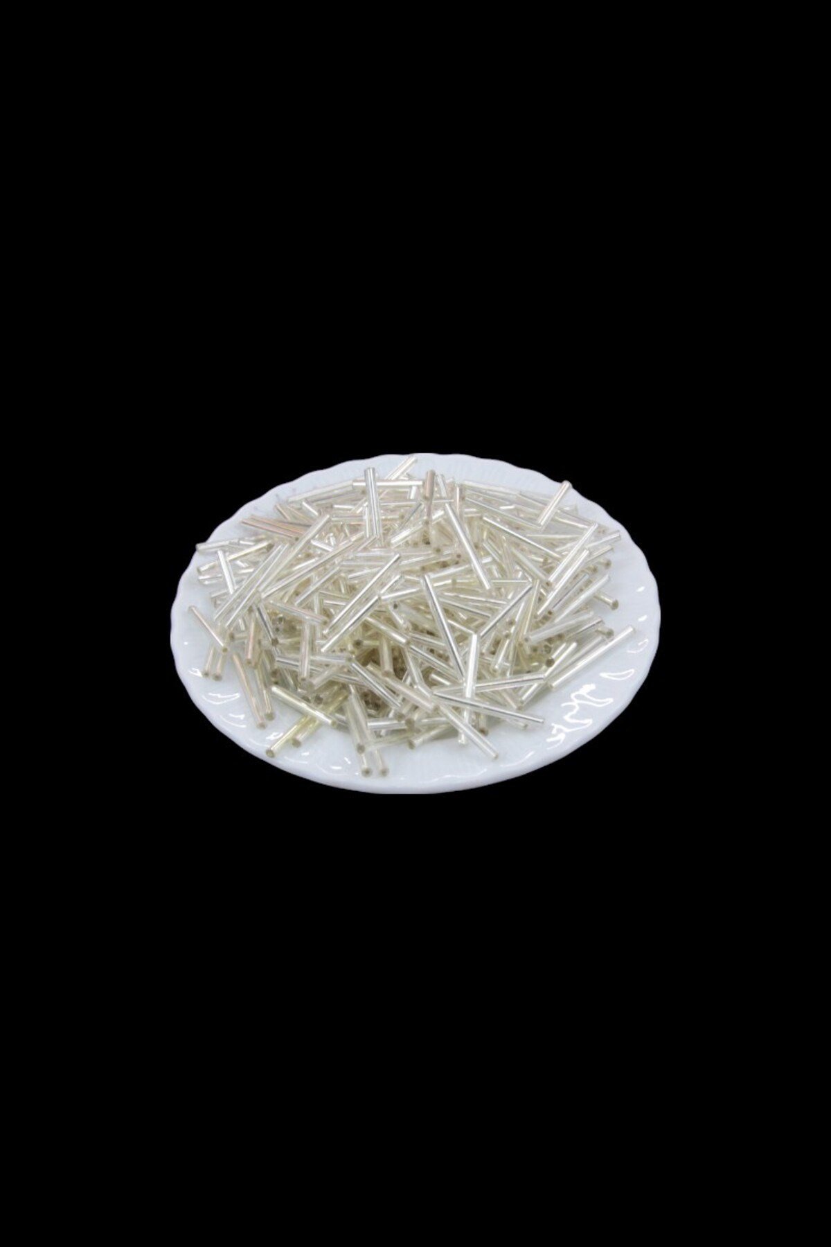 Gümüş Uzun Boru 25 mm Boncuk 50 Gr