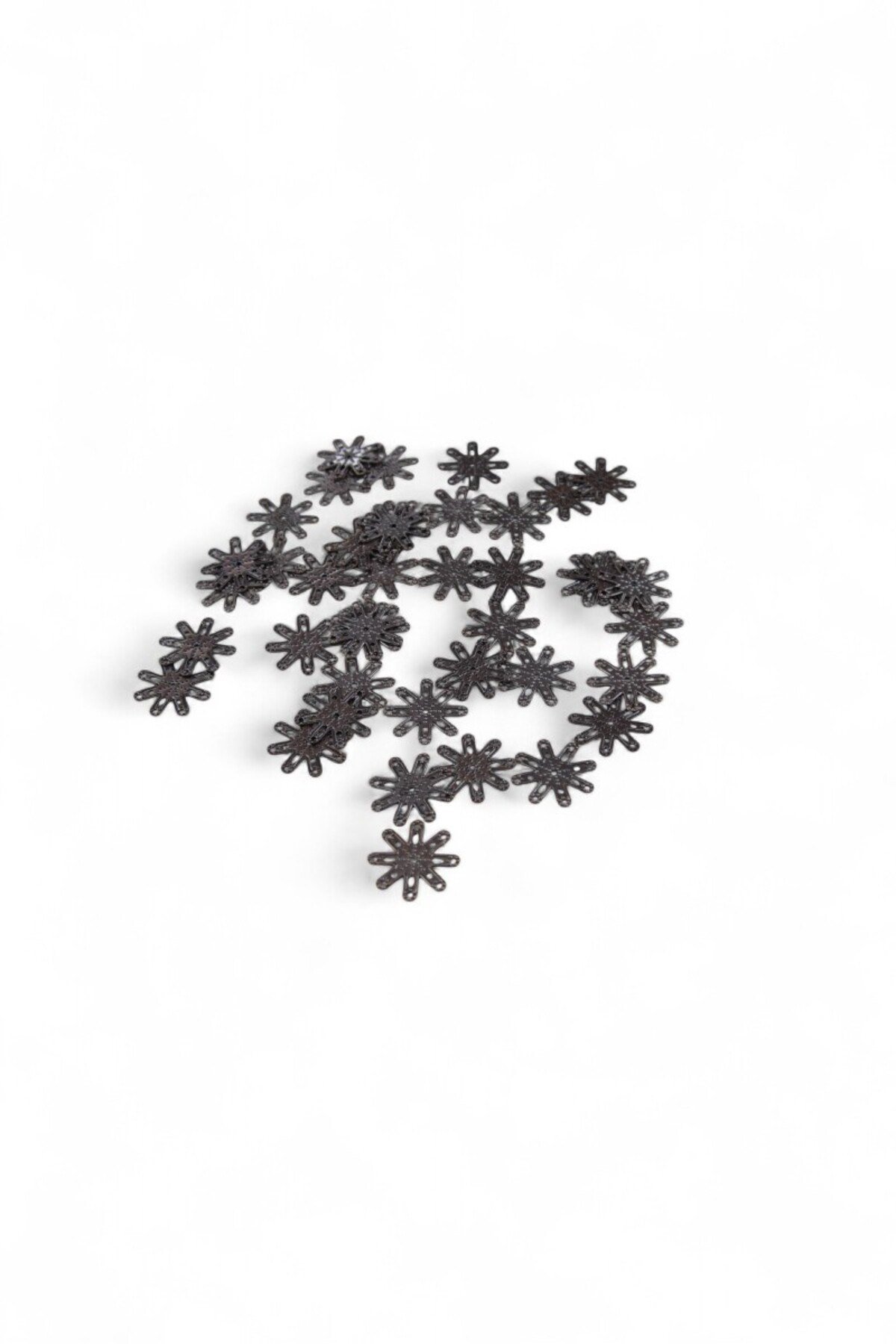 Güneş Desenli 22 mm Metal Pirinç Pul Payet (30 Gr 35 Adet)