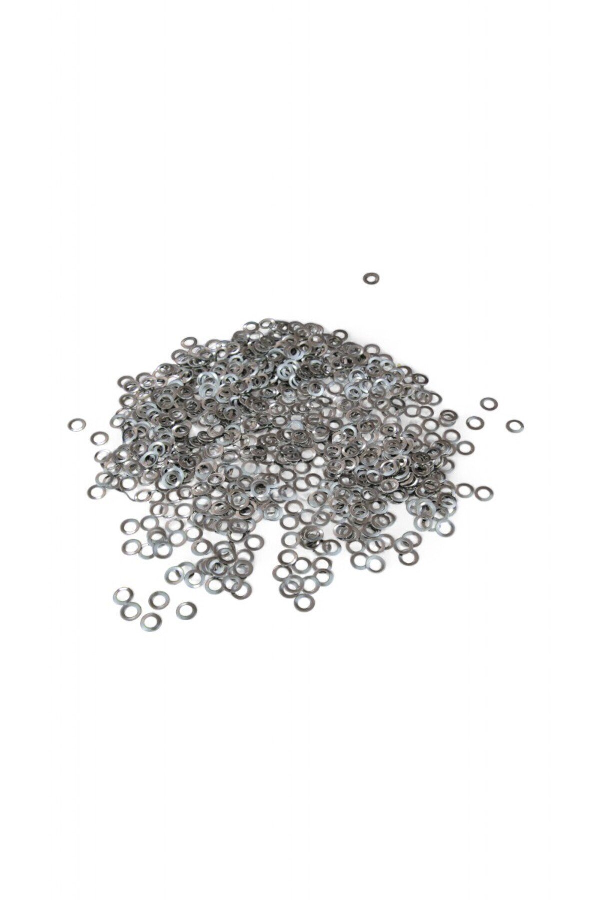 Halka Gümüş Pirinç 7x1,5 mm Pul Payet (20 Gr 210 Adet)
