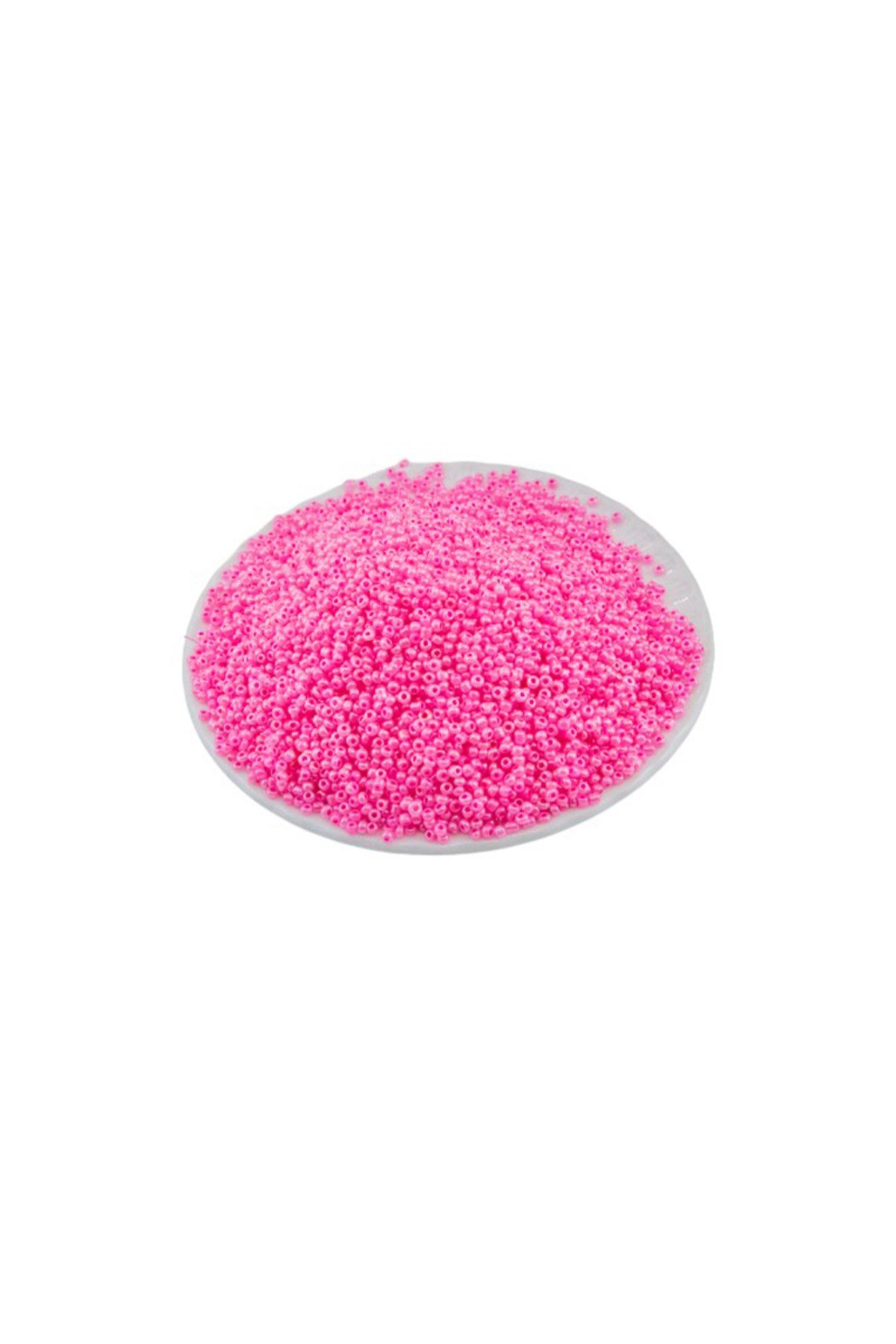 İçten Boyalı Şeker Pembe (11/0) 2 mm Kum Boncuğu 100 gr