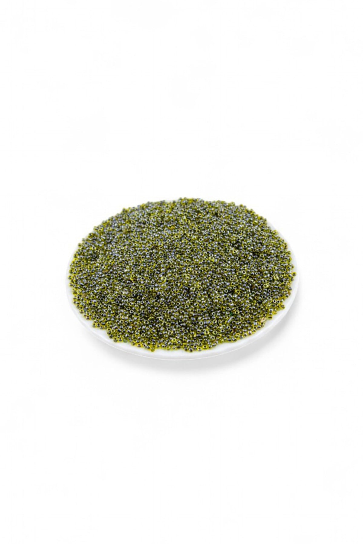 İçten Boyalı Yeşil (11/0) 2 mm Kum Boncuğu 100 gr