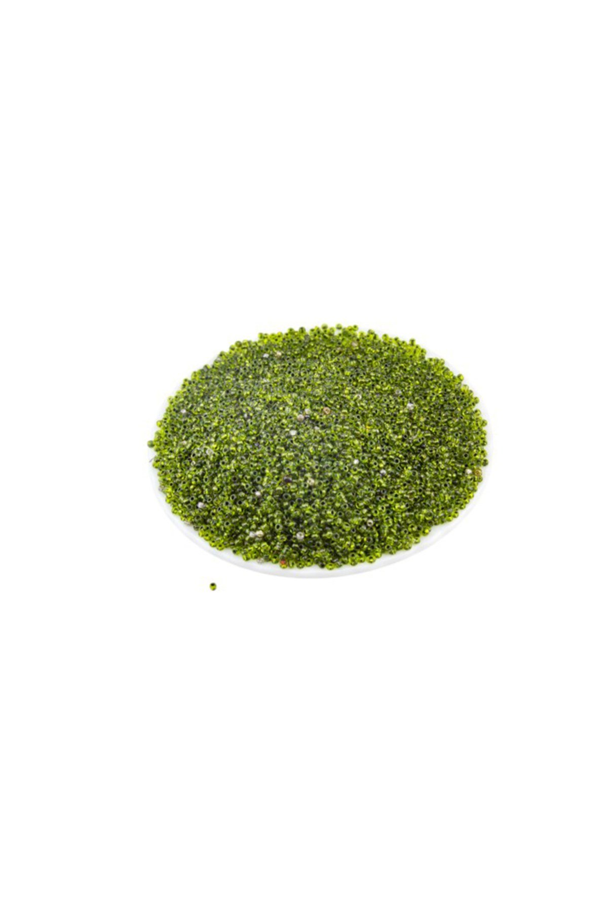 İçten Siyah Boyalı Yeşil (11/0) 2 Mm Kum Boncuğu 100 gr