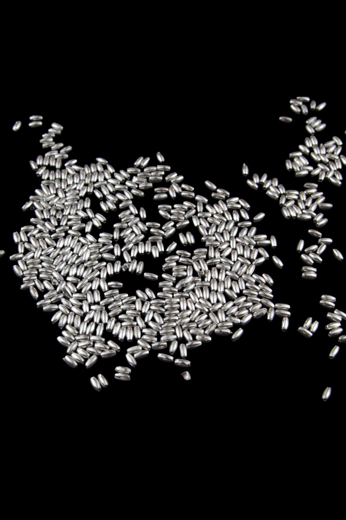 İnci Arpa Boncuk Gümüş Kaplama 3 mm (20 Gr Ortalama 600 Adet)