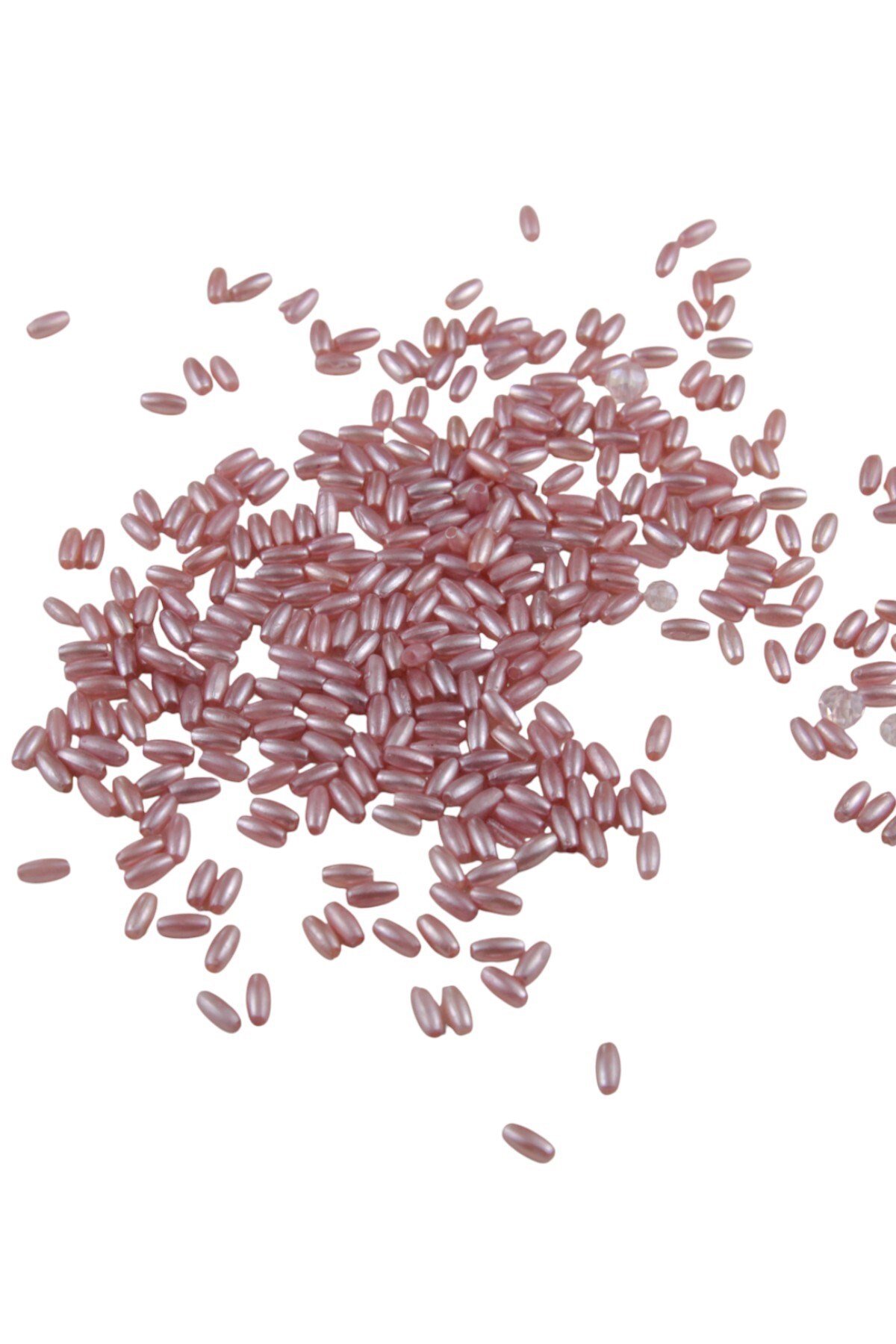 İnci Arpa Boncuk Güzel Açık Pembe 3x6 mm (20 Gr Ortalama 600 Adet)