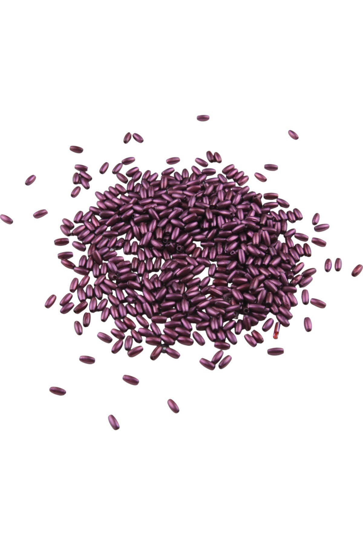 İnci Arpa Boncuk Mürdüm Tonunda 3x6 mm (20 Gr Ortalama 600 Adet)