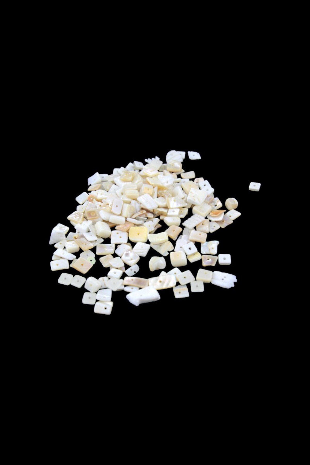 İnci Parıltısı Ortadan Delikli 6x12 mm Sedef Boncuk (100 ADET)