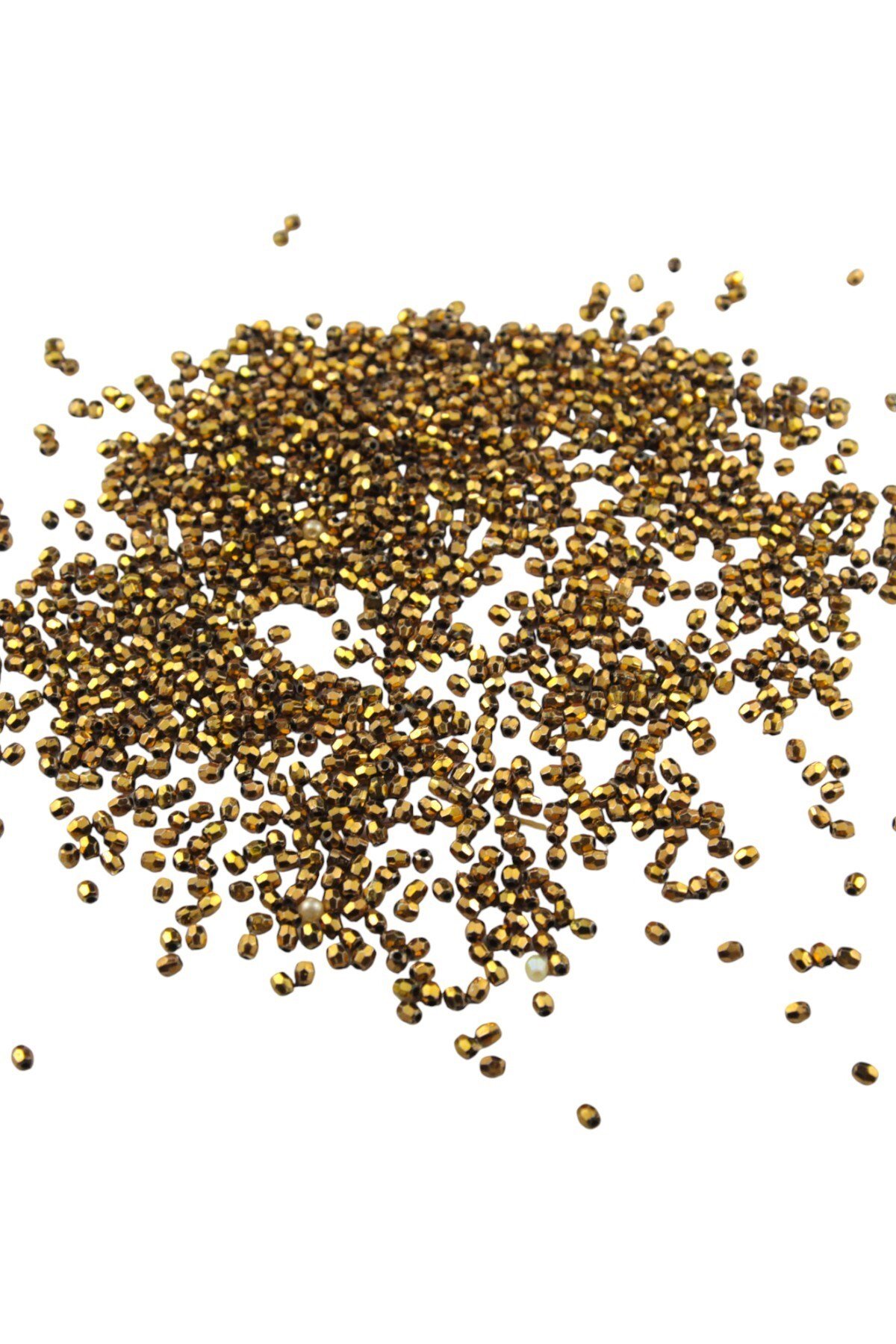 Kahverengi 4 mm Plastik Boncuk Aksesuar Takı Malzemesi (25 Gr)