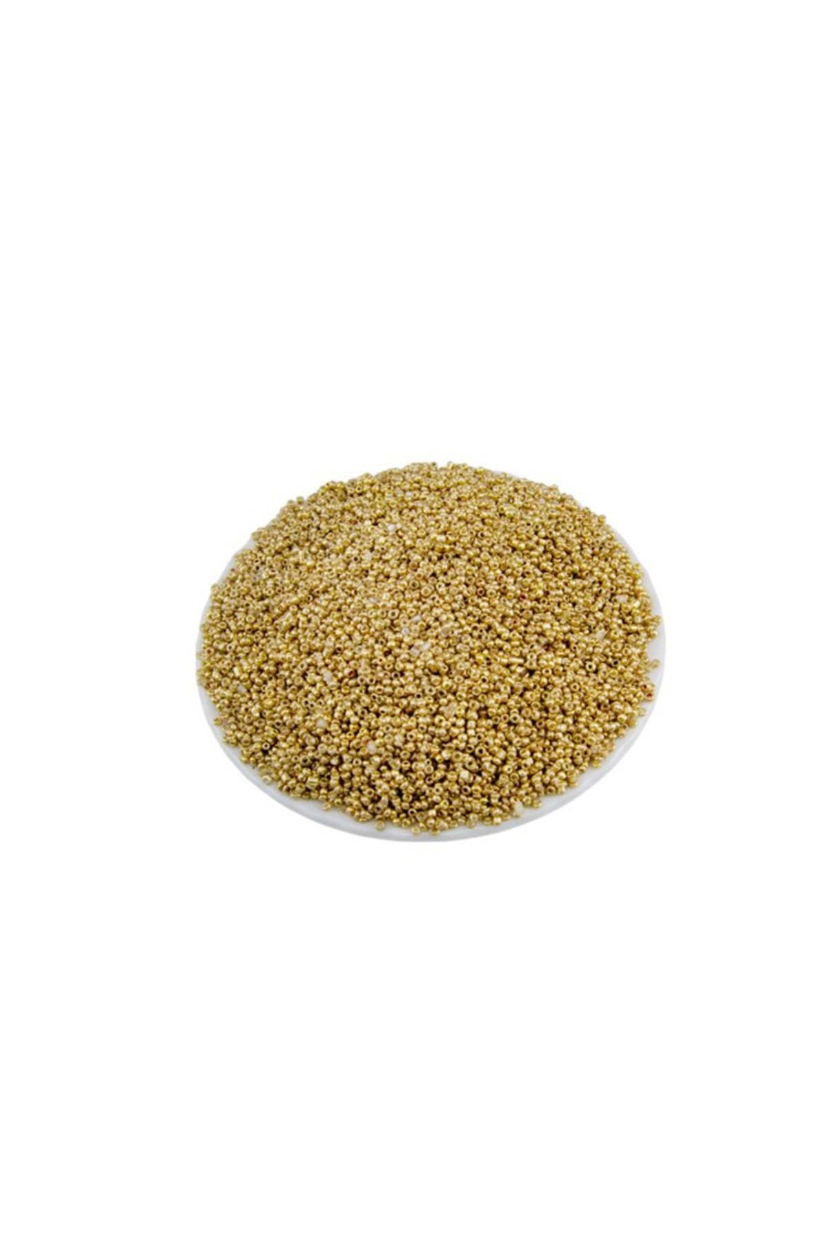 Kaplama Altın (11/0) 2 mm Kum Boncuğu 100 gr