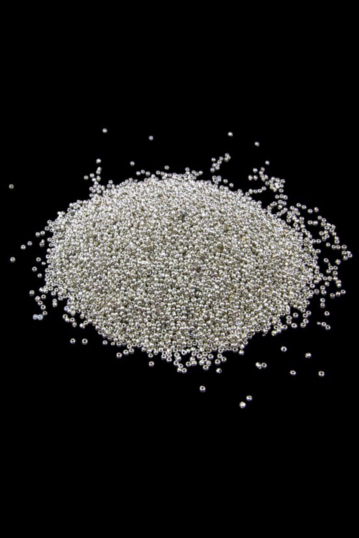 Kaplama Gümüş (11/0) 2 mm Kum Boncuğu 65 gr