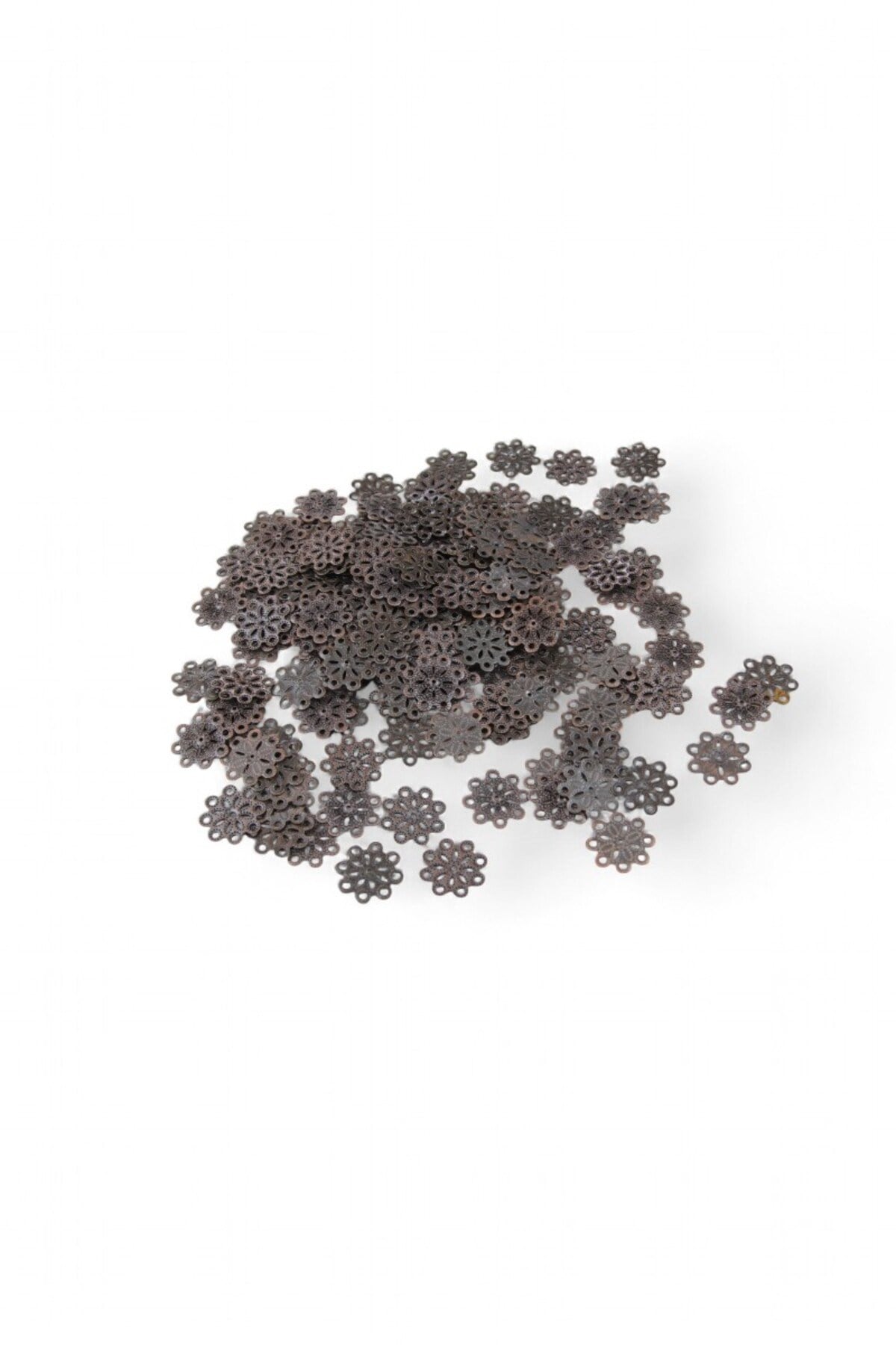 Kar Tanesi Modeli 17 mm Metal (Küpe Aparatı, Bileklik Ucu, Broş Aksesuar)