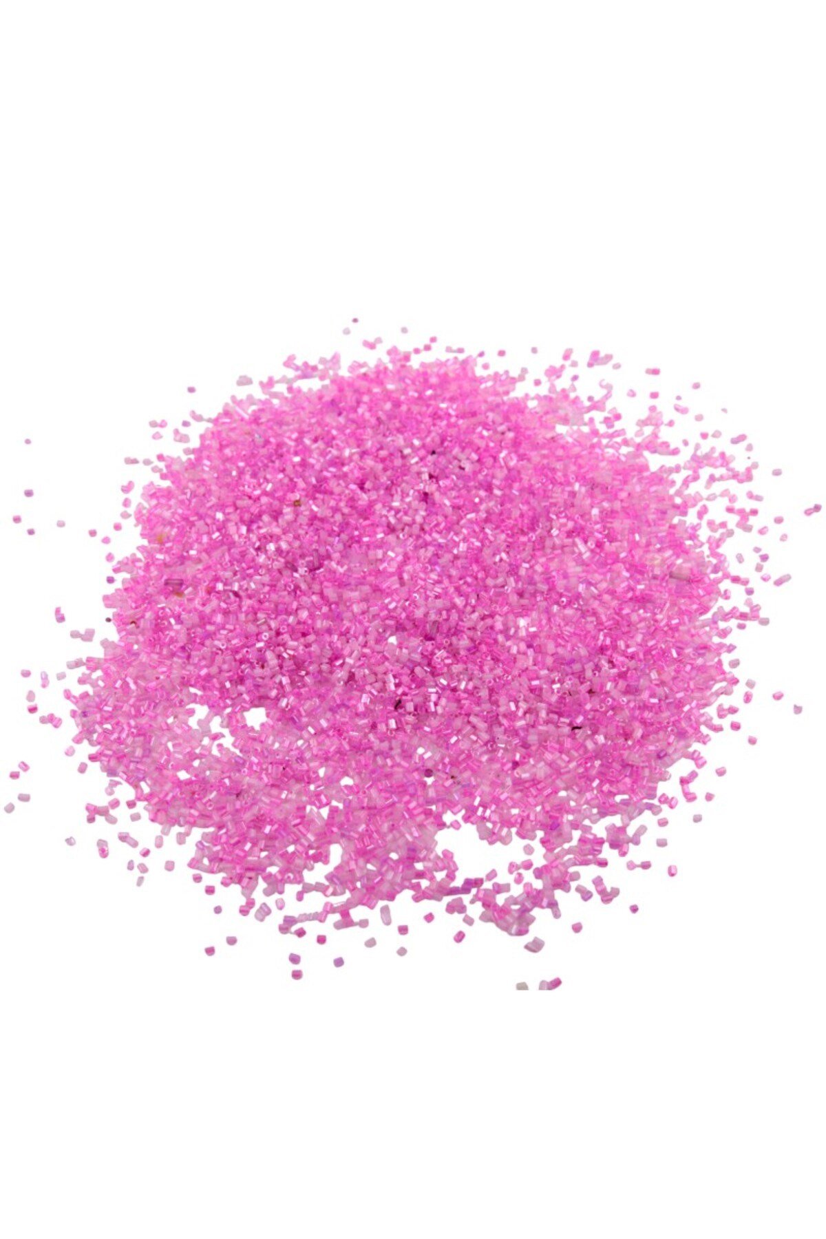 Kesme Boncuk 2 Renk Şeker Pembe 2x1,5 mm (100 Gr 4000 Adet)