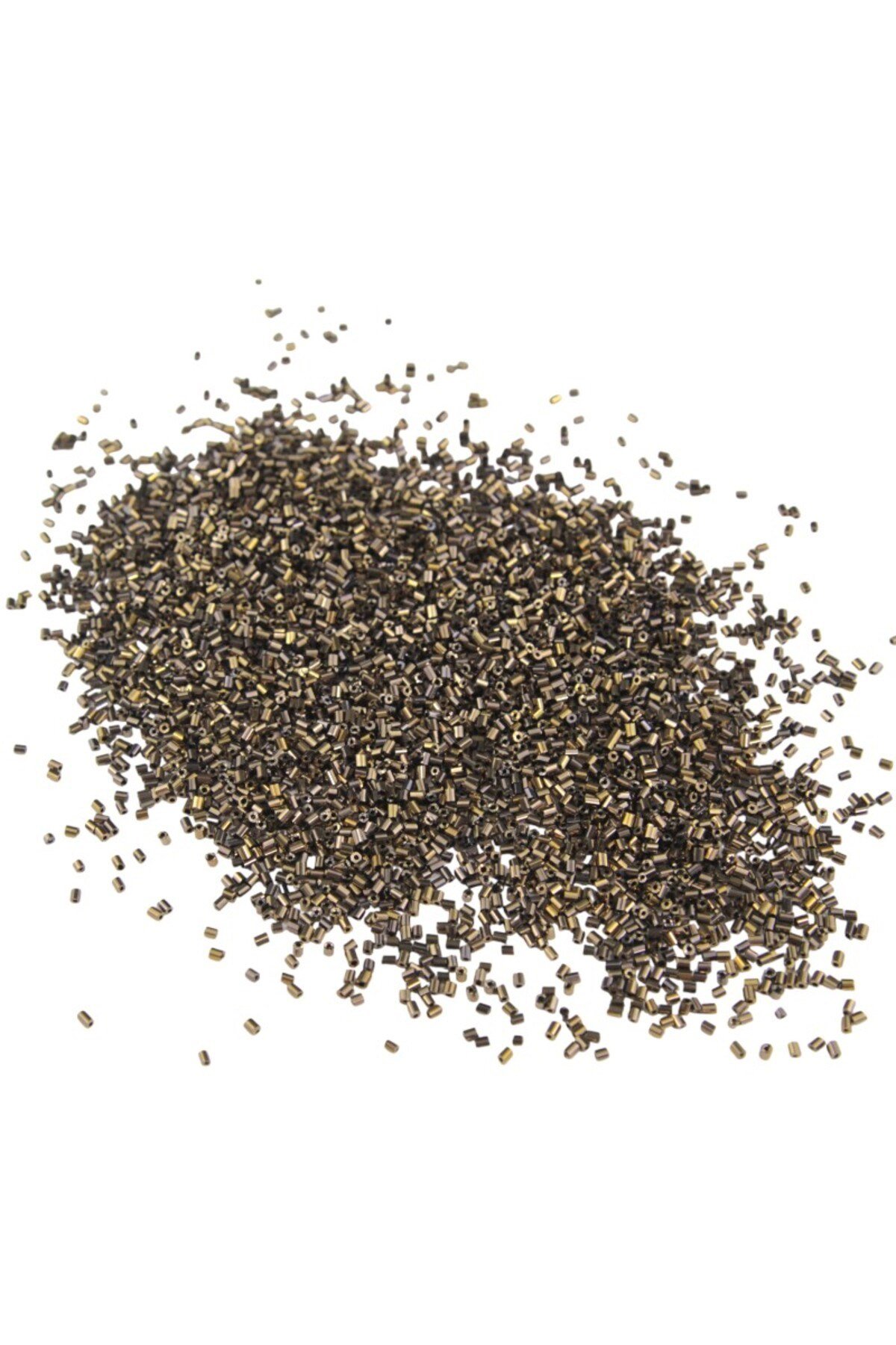 Kesme Boncuk Açık Kahve Kaplama 2x1,5 mm (100 Gr 4000 Adet)