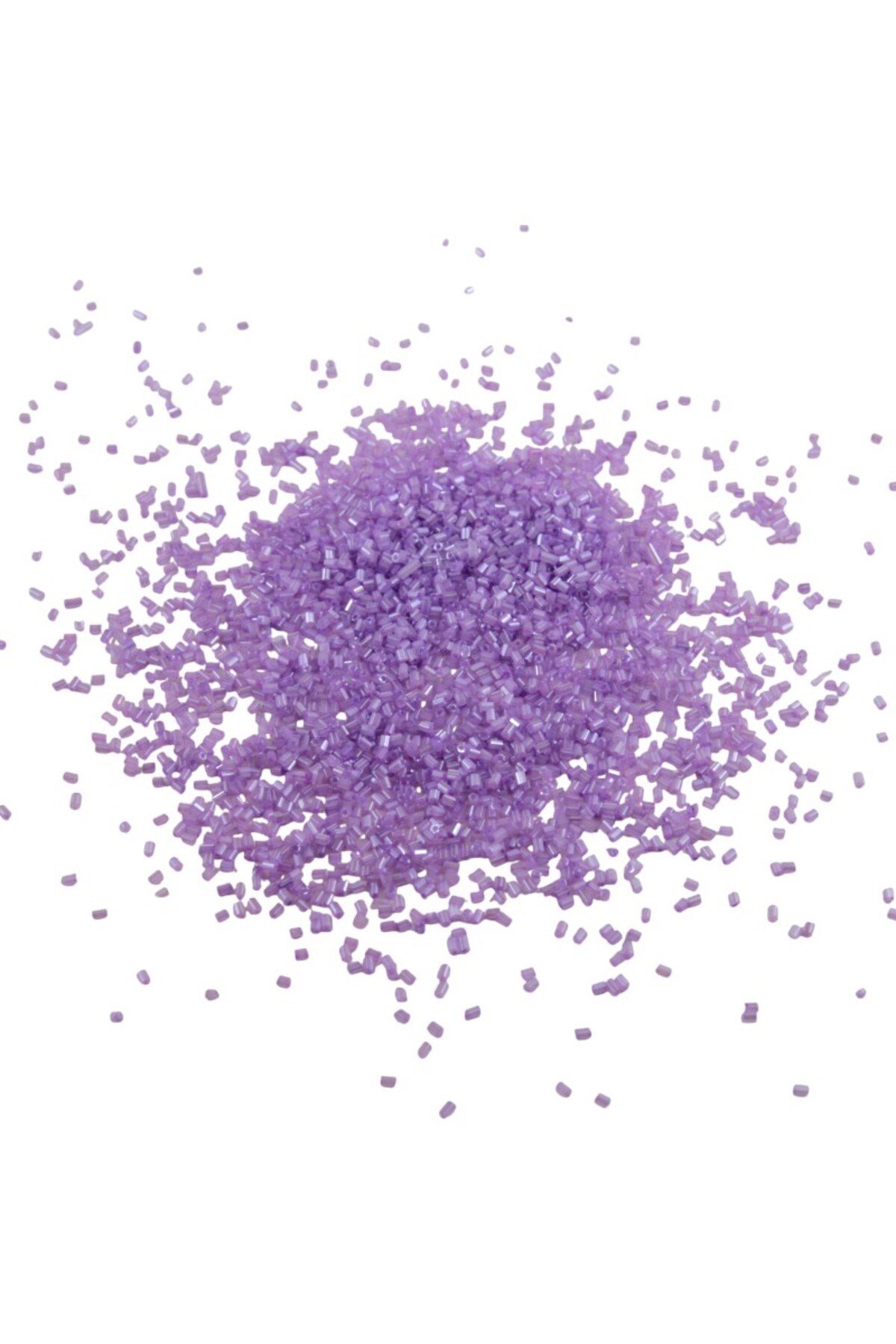 Kesme Boncuk Açık Lila 2x1,5 mm (100 Gr 4000 Adet)