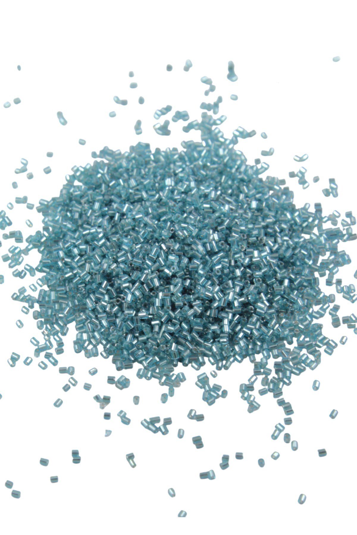Kesme Boncuk Açık Turkuaz 2x1,5 mm (100 Gr 4000 Adet)