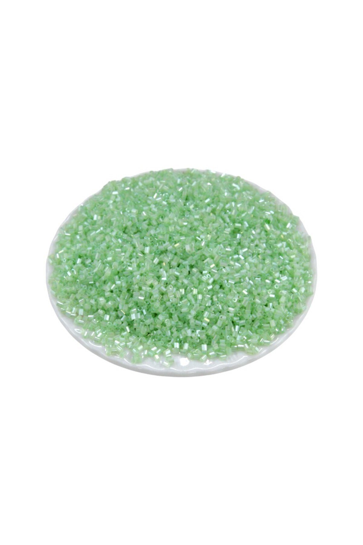 Kesme Boncuk Açık Yeşil 2x1,5 mm (60 Gr)