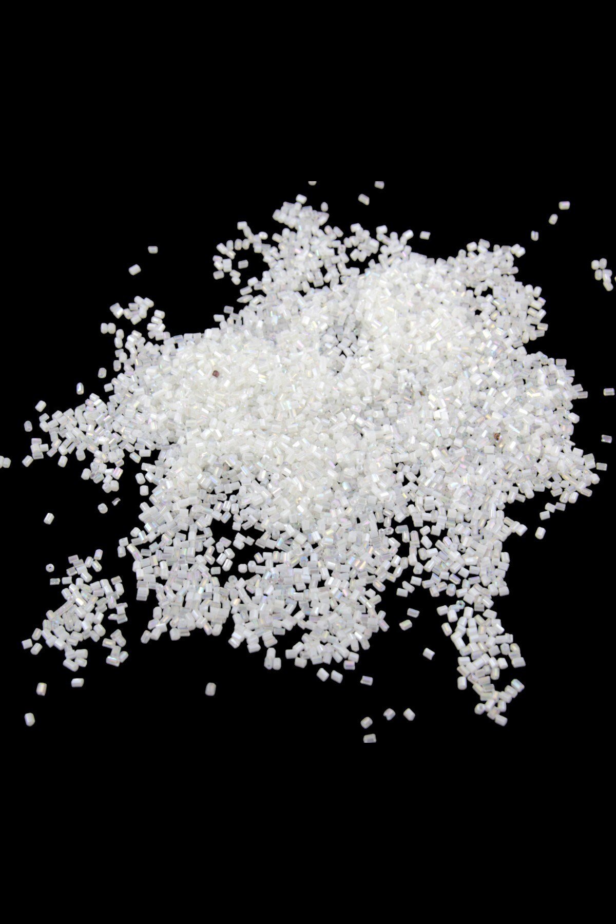 Kesme Boncuk Çift Karışık Beyaz Janjan 2x1,5 mm (90 Gr)