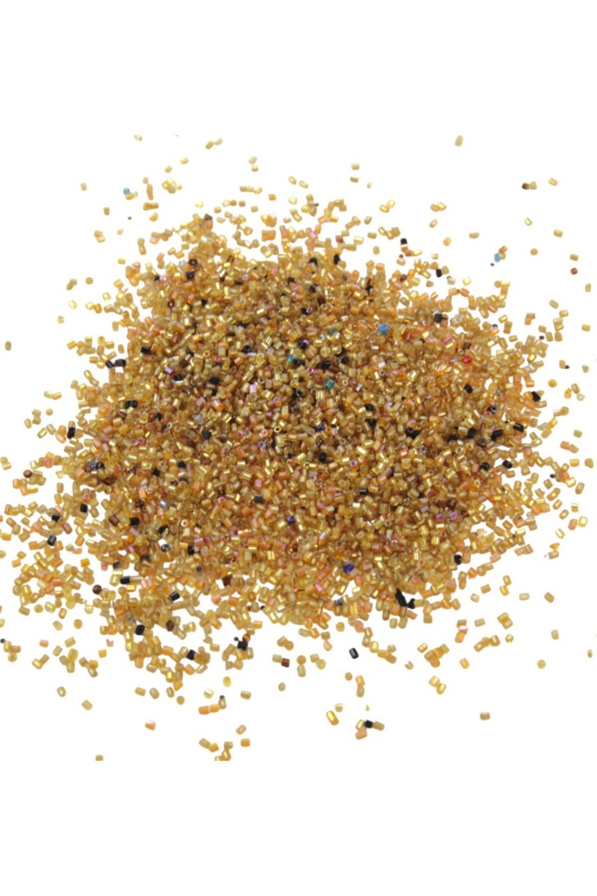 Kesme Boncuk Çift Renk Koyu Bal 2x1,5 mm (100 Gr 4000 Adet)