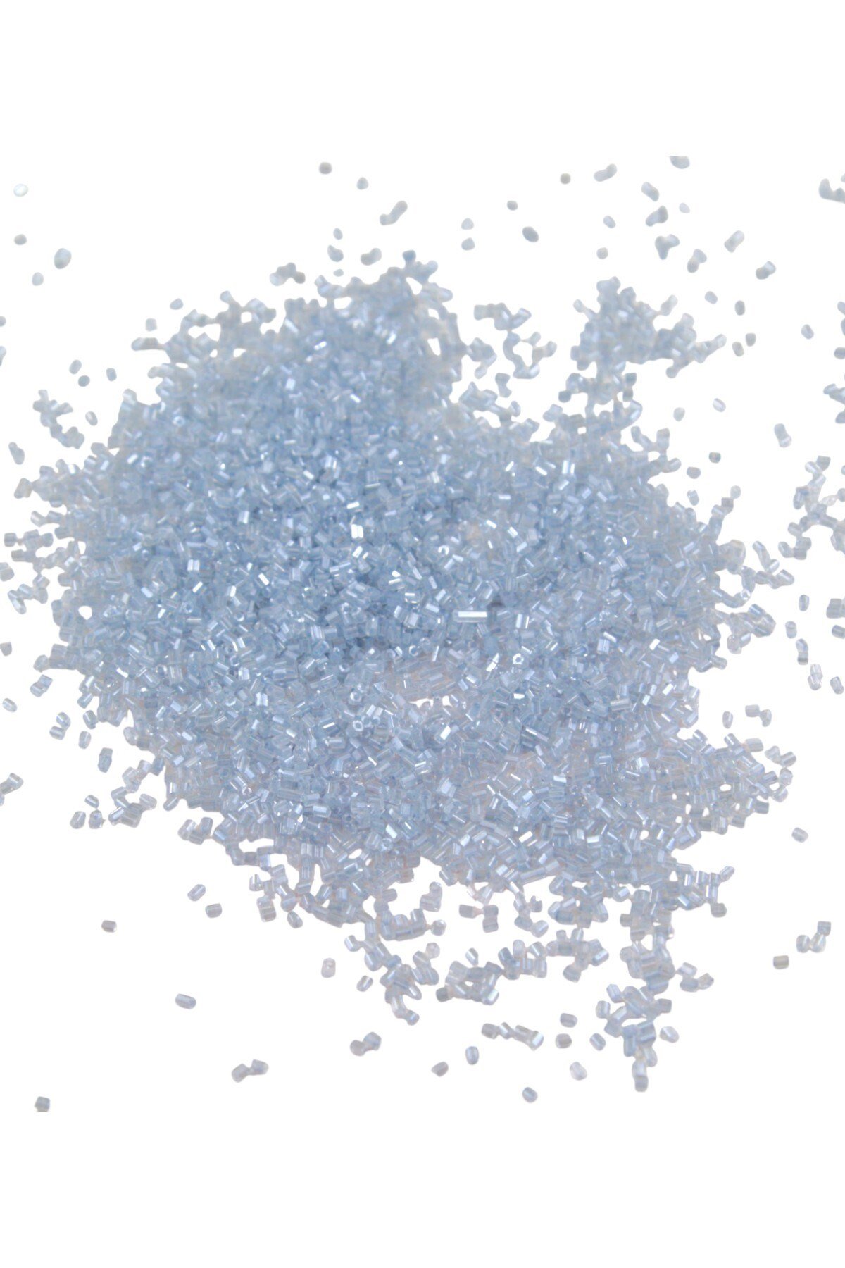 Kesme Boncuk İçten Boyalı Açık Mavi 2x1,5 mm (100 Gr 4000 Adet)