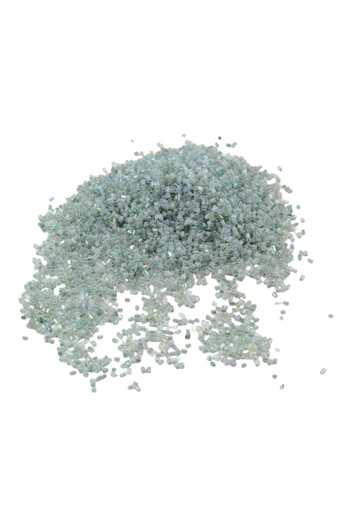 Kesme Boncuk Janjanlı Mint Yeşili 2x1,5 mm (85 Gr)