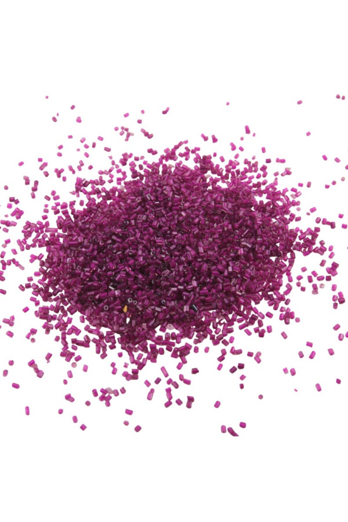 Kesme Boncuk Koyu Fuşya 2x1,5 mm (100 Gr 4000 Adet)