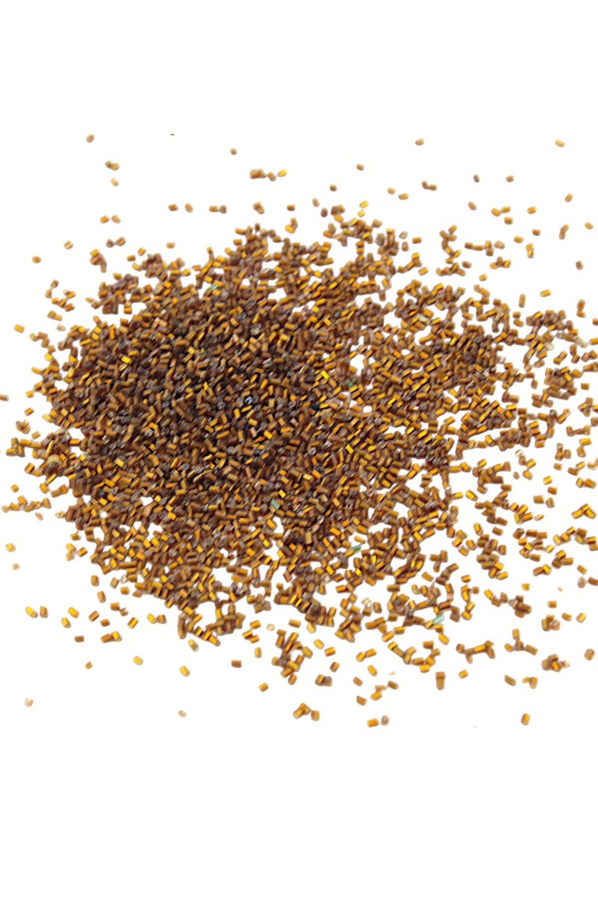 Kesme Boncuk Kristal Açık Bakır 2x1,5 mm (100 Gr 4000 Adet)