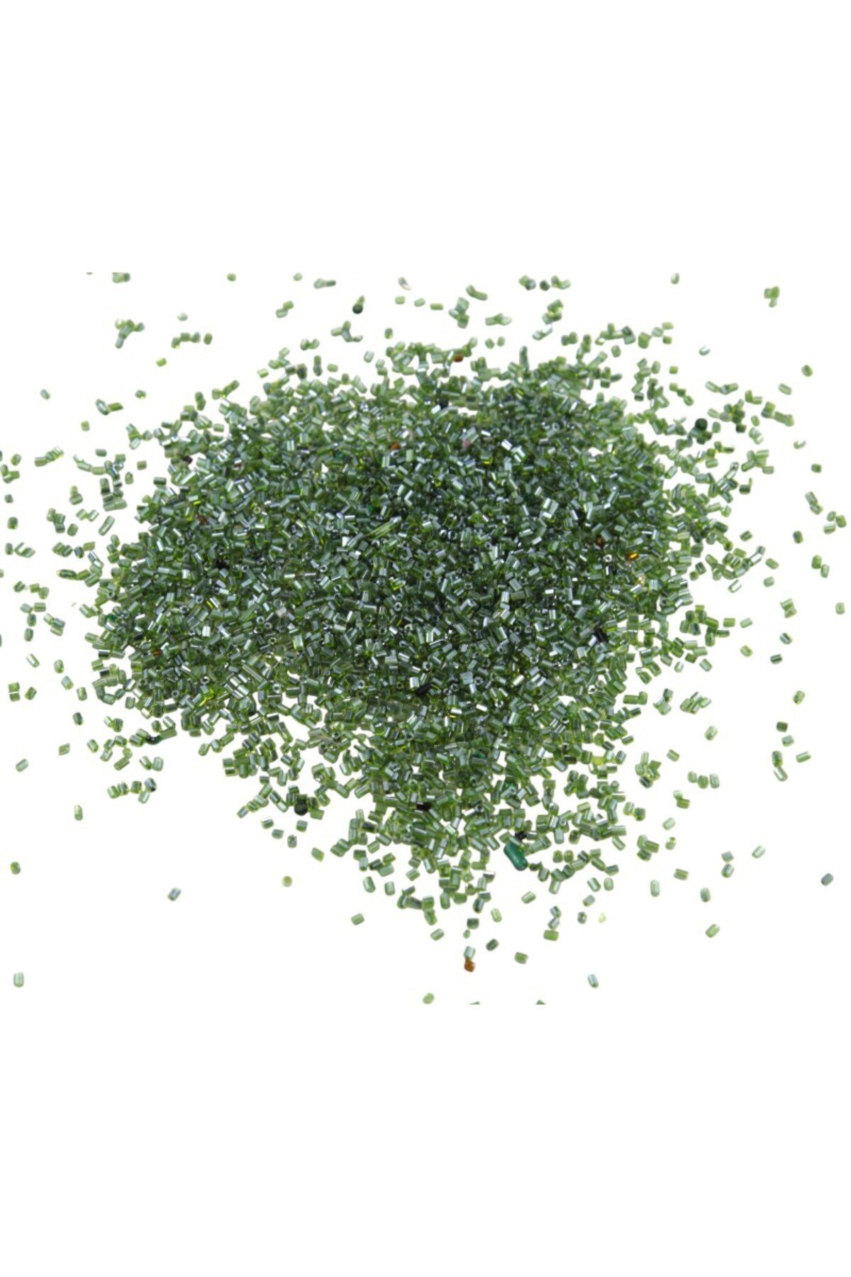 Kesme Boncuk Kristal Açık Yeşil 2x1,5 mm (100 Gr 4000 Adet)