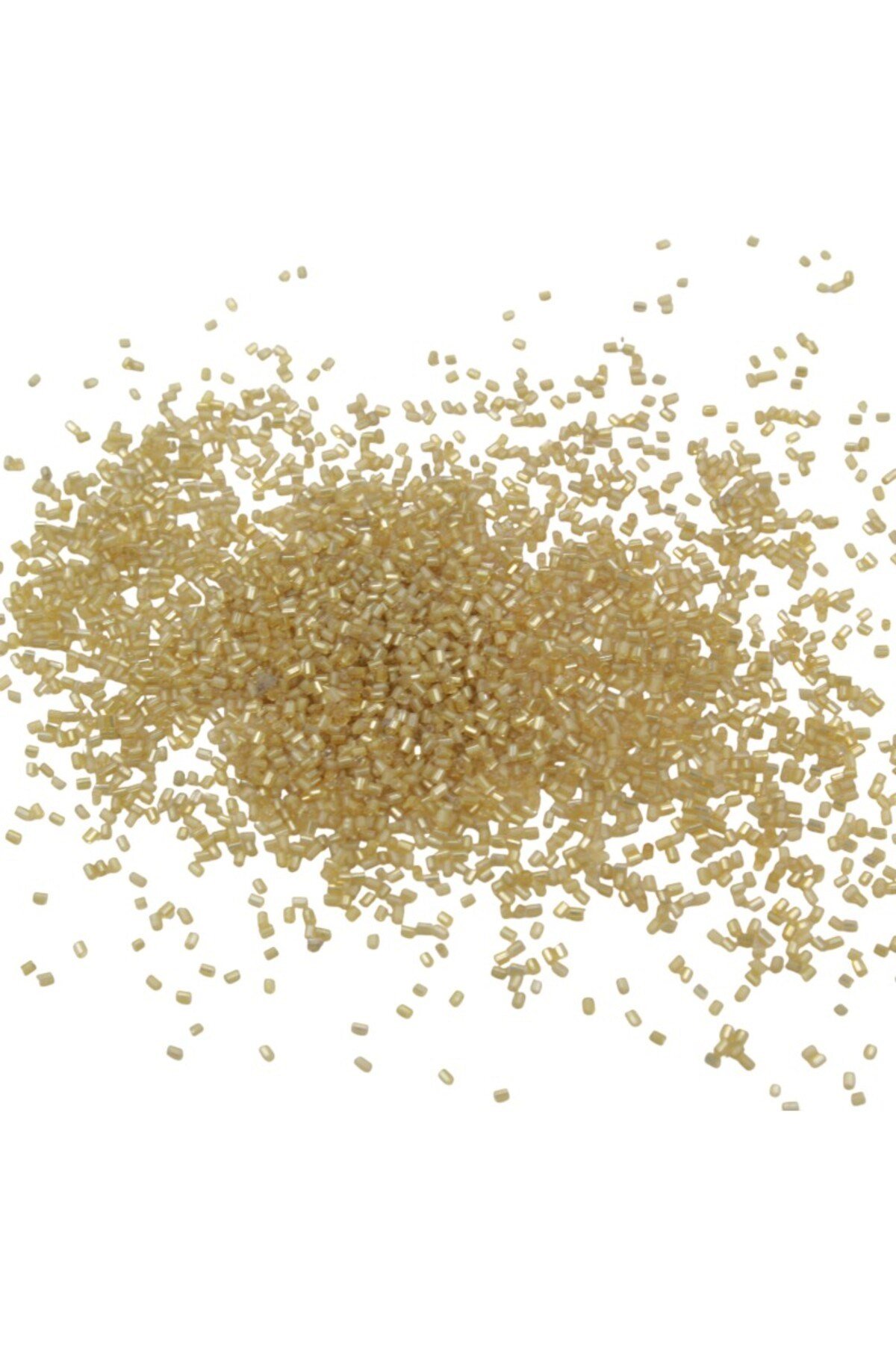 Kesme Boncuk Kristal Bej 2x1,5 mm (100 Gr 4000 Adet)