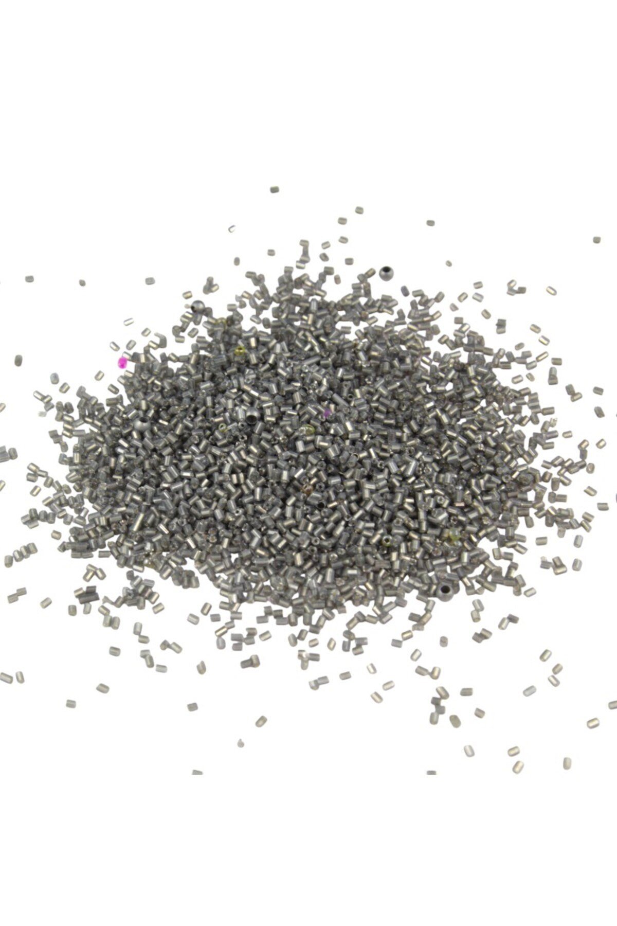 Kesme Boncuk Kristal Gri 2x1,5 mm (100 Gr 4000 Adet)