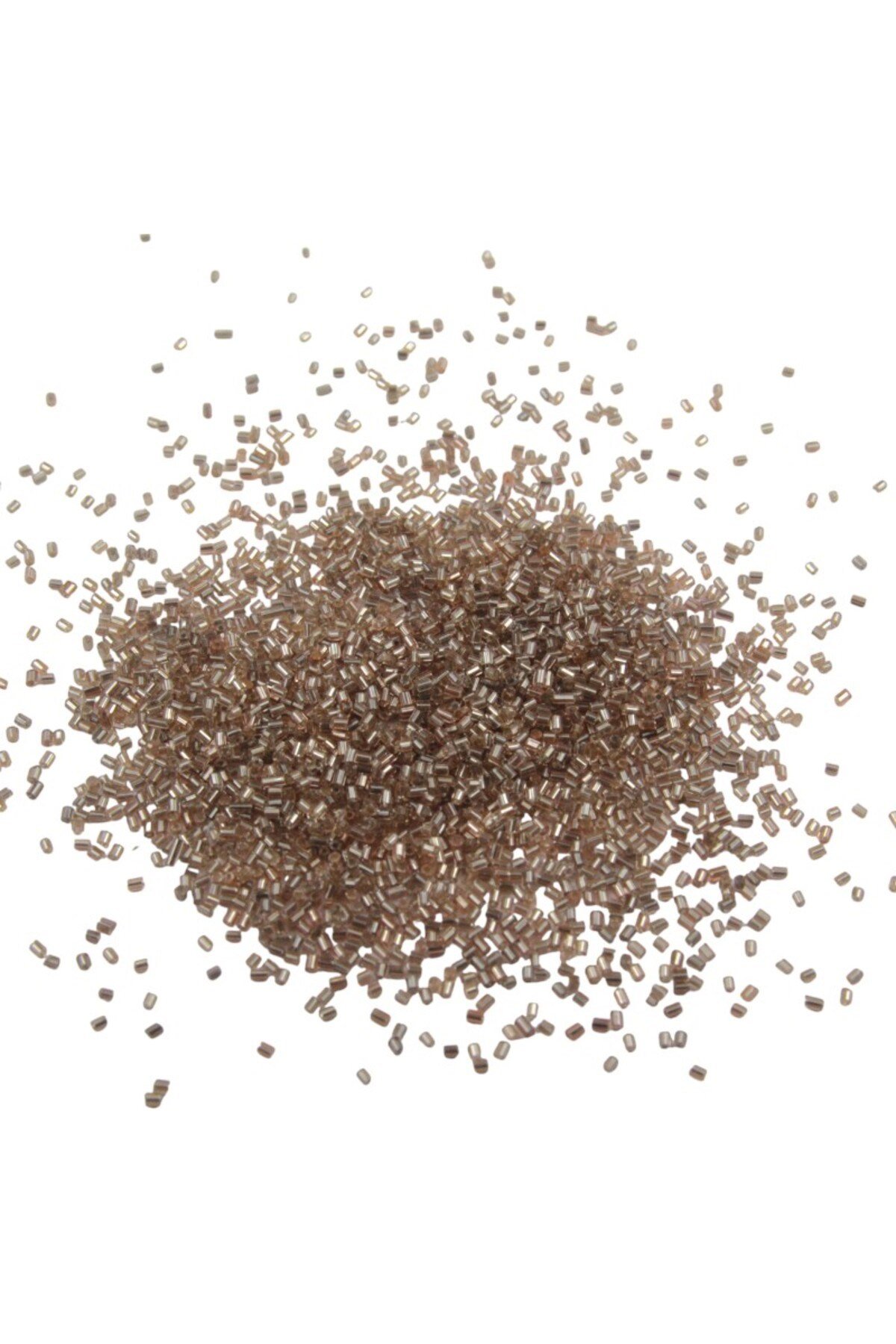 Kesme Boncuk Kristal Koyu Kahverengi 2x1,5 mm (100 Gr 4000 Adet)