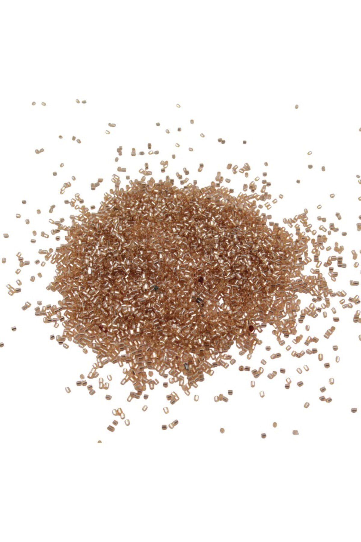 Kesme Boncuk Kristal Orta Kahverengi 2x1,5 mm (100 Gr 4000 Adet)