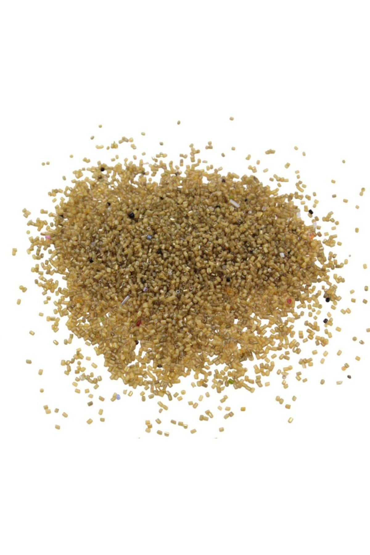 Kesme Boncuk Mat Çiftrenk Bej 2x1,5 mm (100 Gr 4000 Adet)