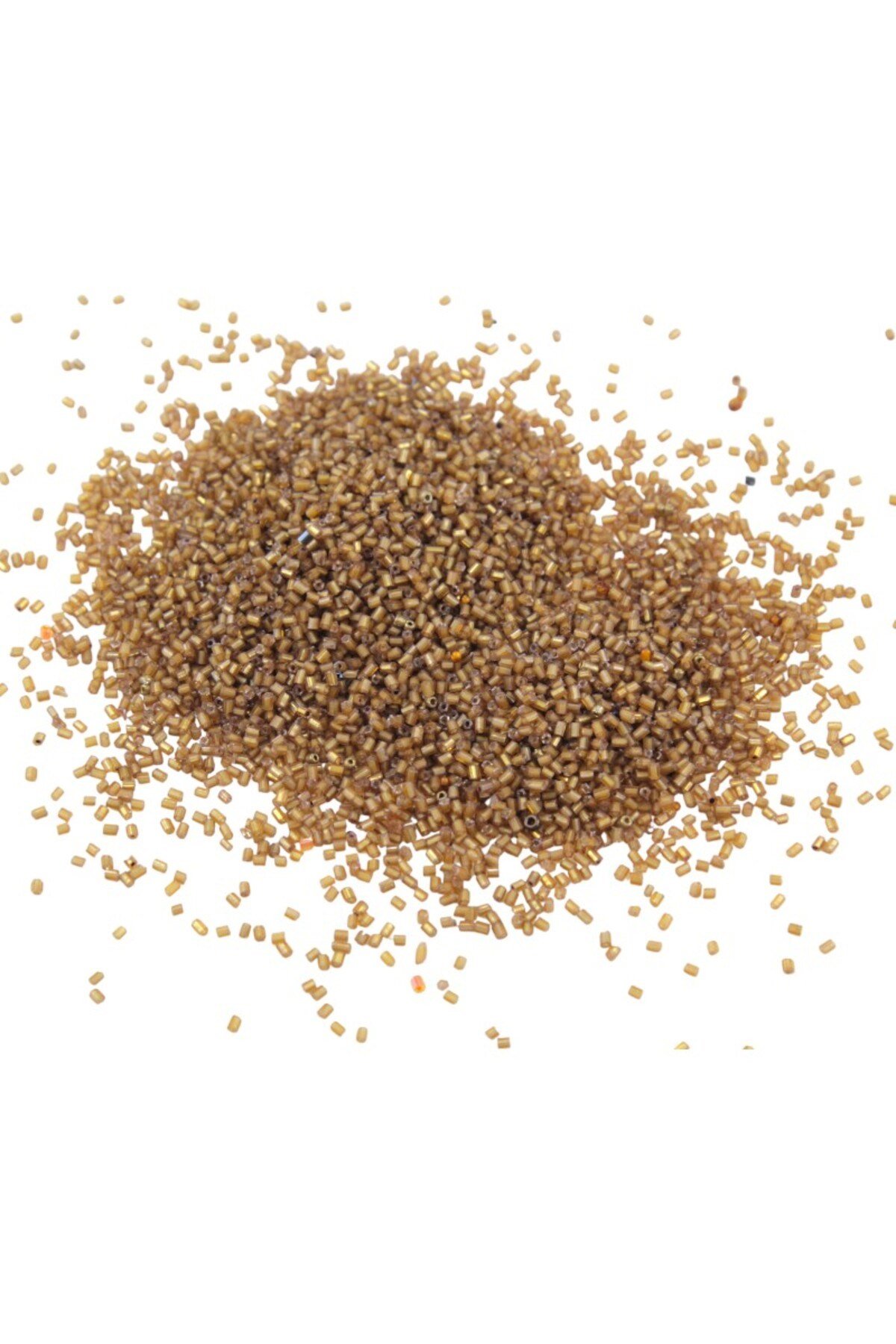 Kesme Boncuk Mat Koyu Vizon 2x1,5 mm (100 Gr 4000 Adet)
