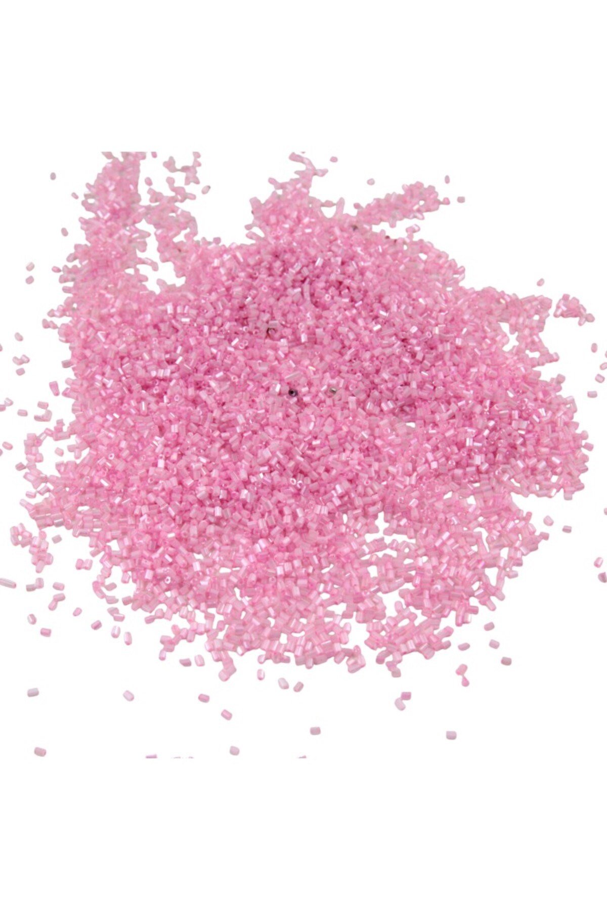 Kesme Boncuk Pastel Açık Pembe 2x1,5 mm (100 Gr 4000 Adet)