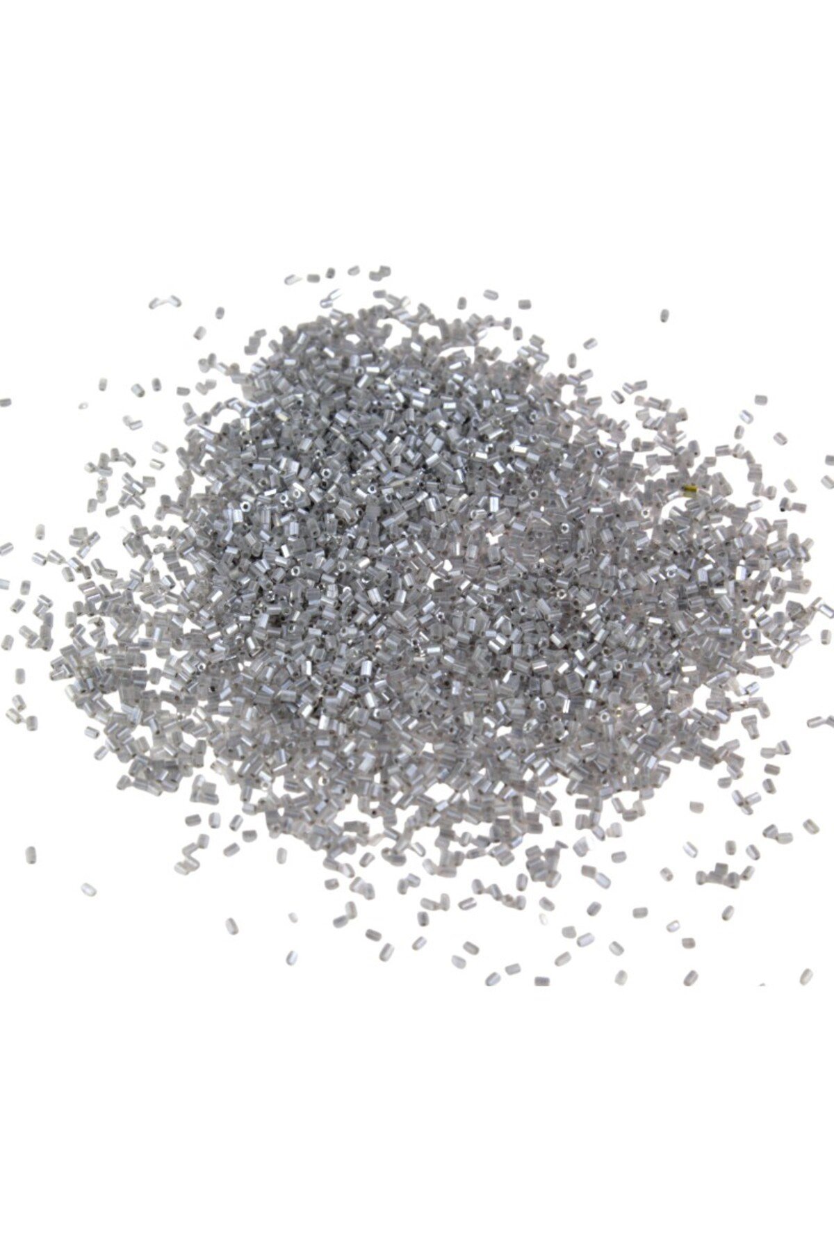 Kesme Boncuk Pastel Gri 2x1,5 mm (100 Gr 4000 Adet)