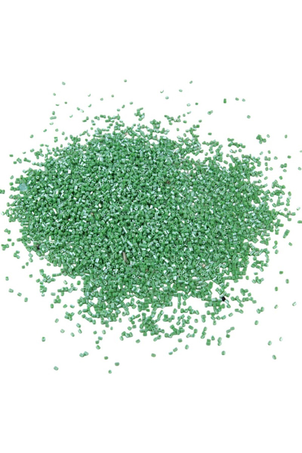 Kesme Boncuk Pastel Yeşil 2x1,5 mm (100 Gr 4000 Adet)