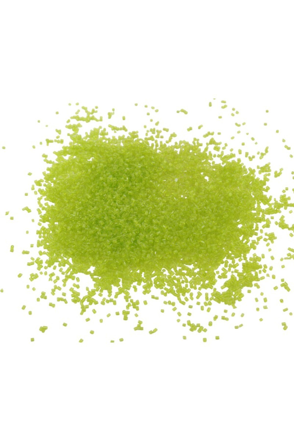 Kesme Boncuk Şeffaf Yeşil 2x1,5 mm (100 Gr 4000 Adet)
