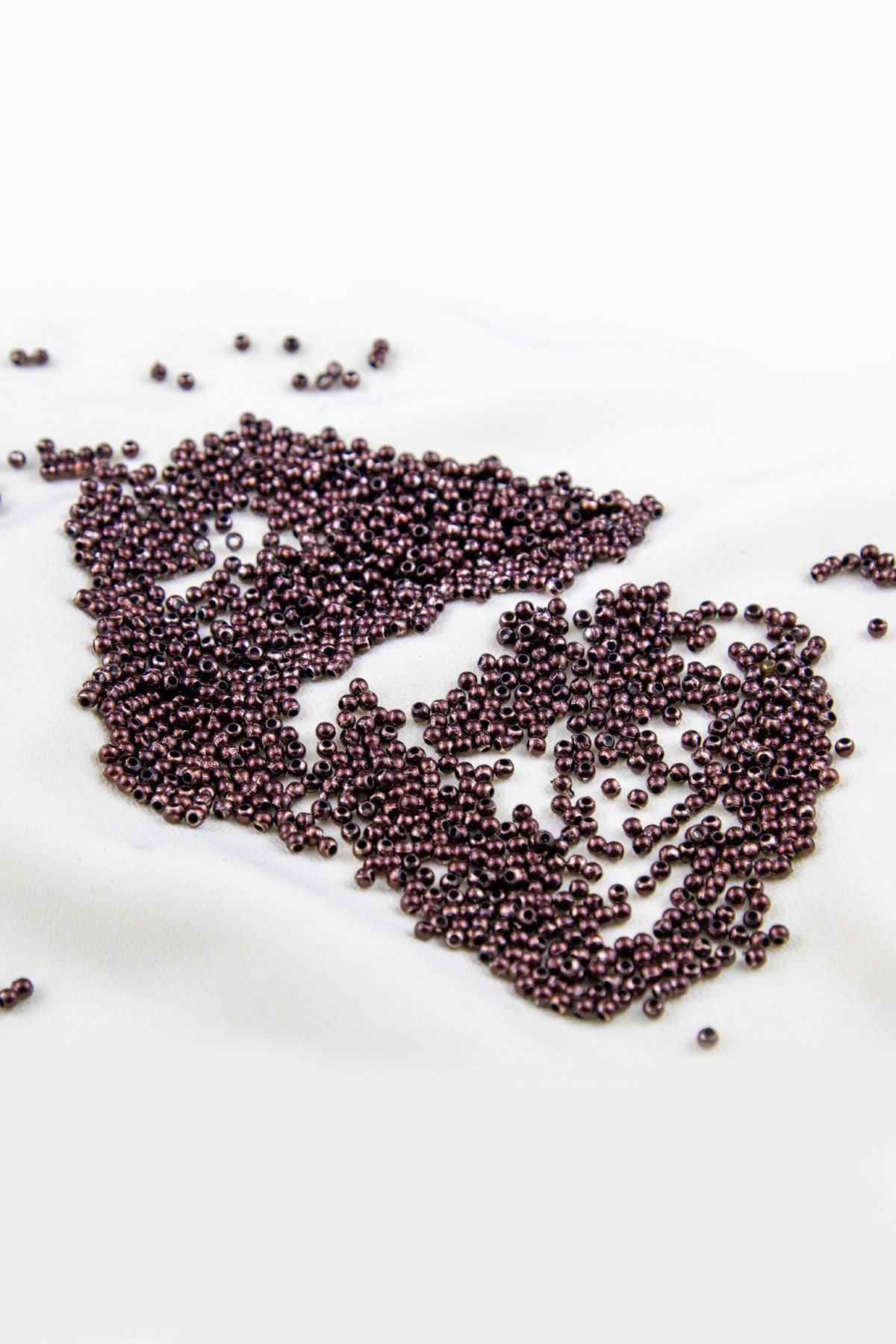 Koyu Bordo 3 mm Plastik İnci Boncuk Takı Aksesuar Malzemesi (25 Gr)