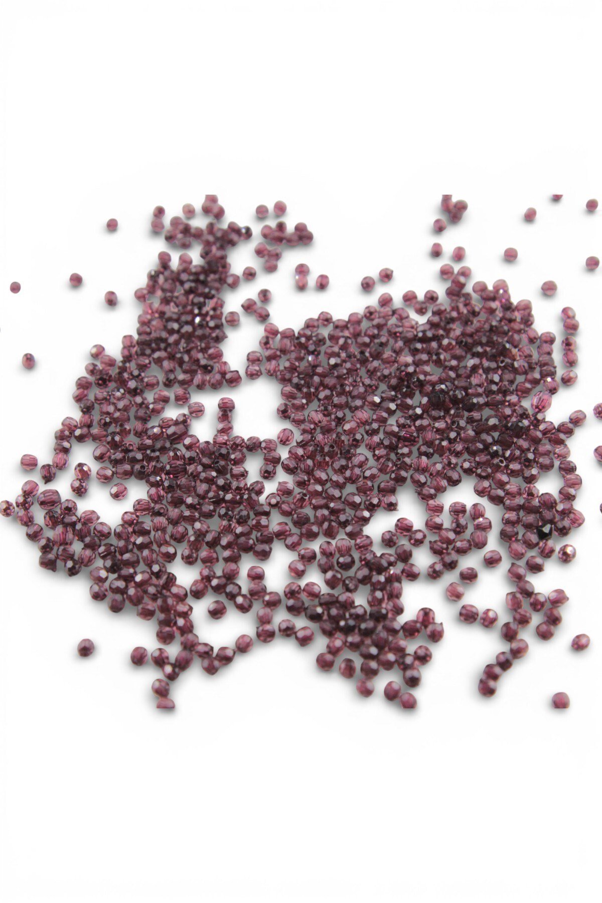 Koyu Bordo 4 mm Dünya Akrilik Boncuk Aksesuar Takı Malzemesi (25 Gram)