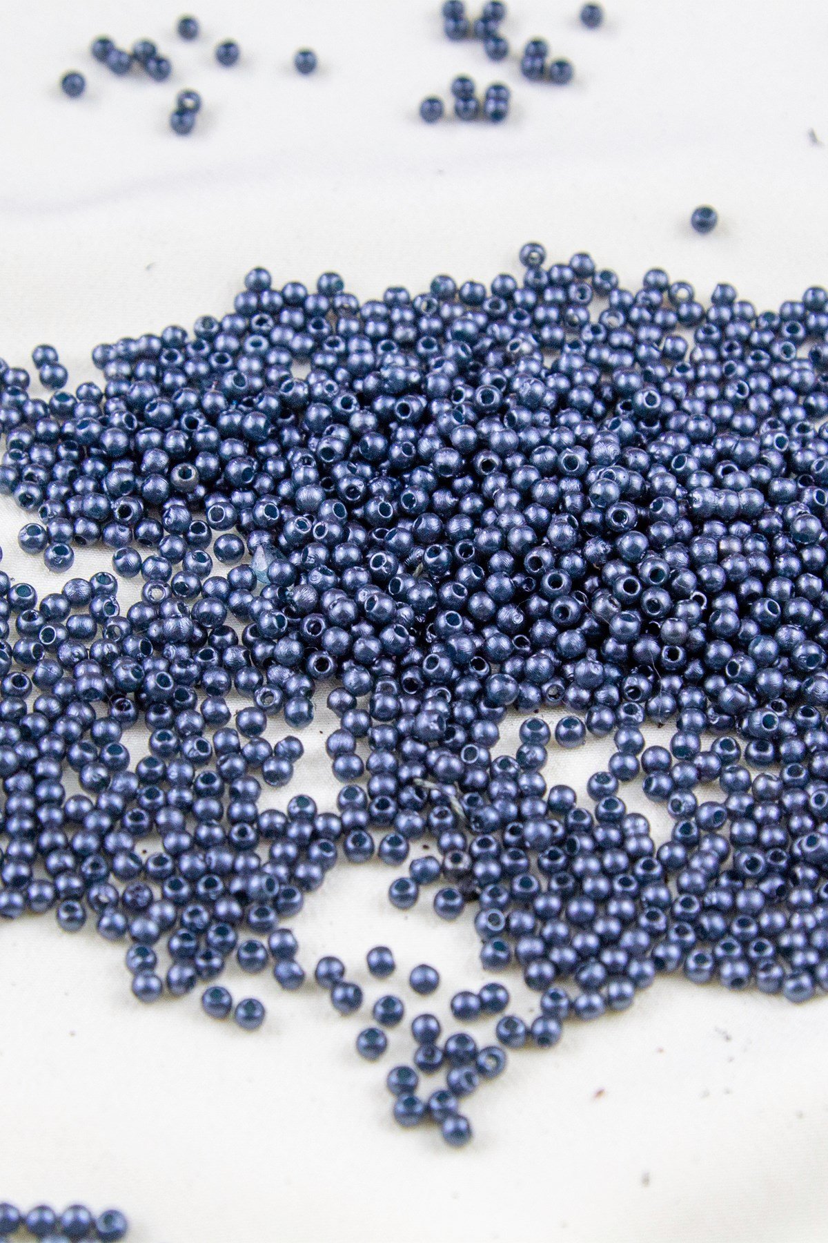 Koyu Füme 3 mm Plastik İnci Boncuk Takı Aksesuar Malzemesi (25 Gr)
