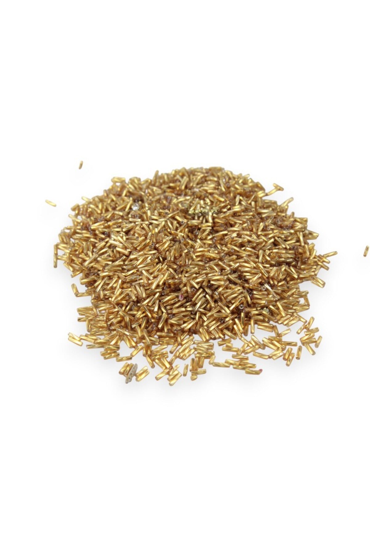 Koyu Gold Burgulu Boru 6x2 mm Boncuk 70 Gr