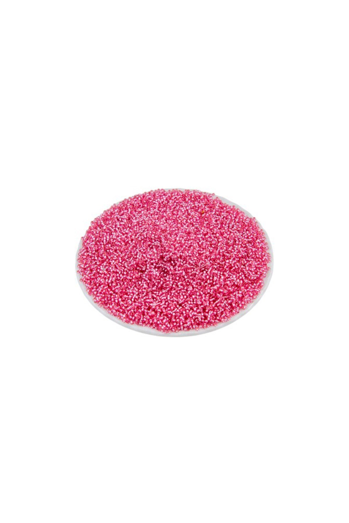 Kristal Açık Fuşya (11/0) 2 mm Kum Boncuğu 100 gr