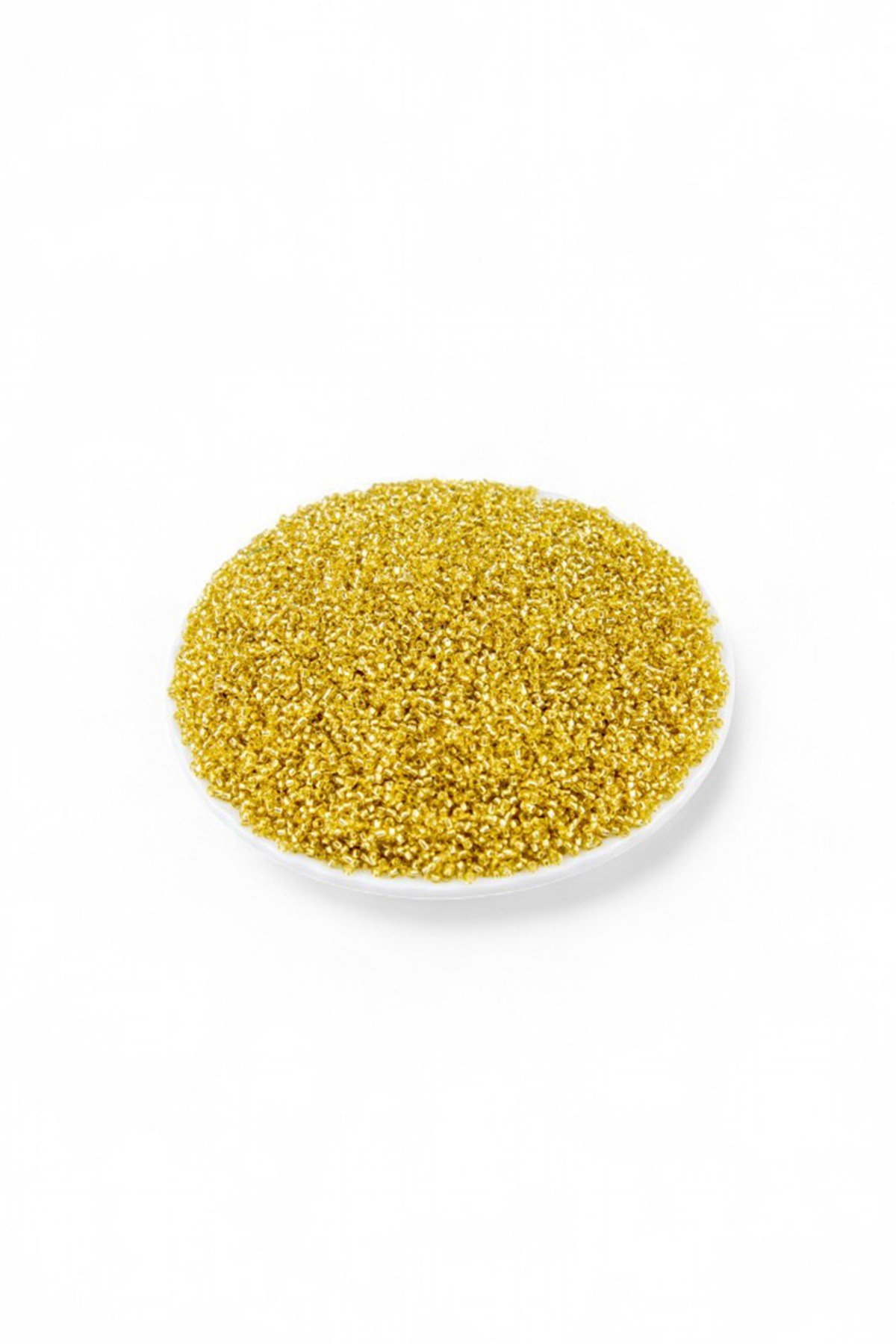 Kristal Altın Sarı (11/0) 2 mm Kum Boncuğu 100 gr